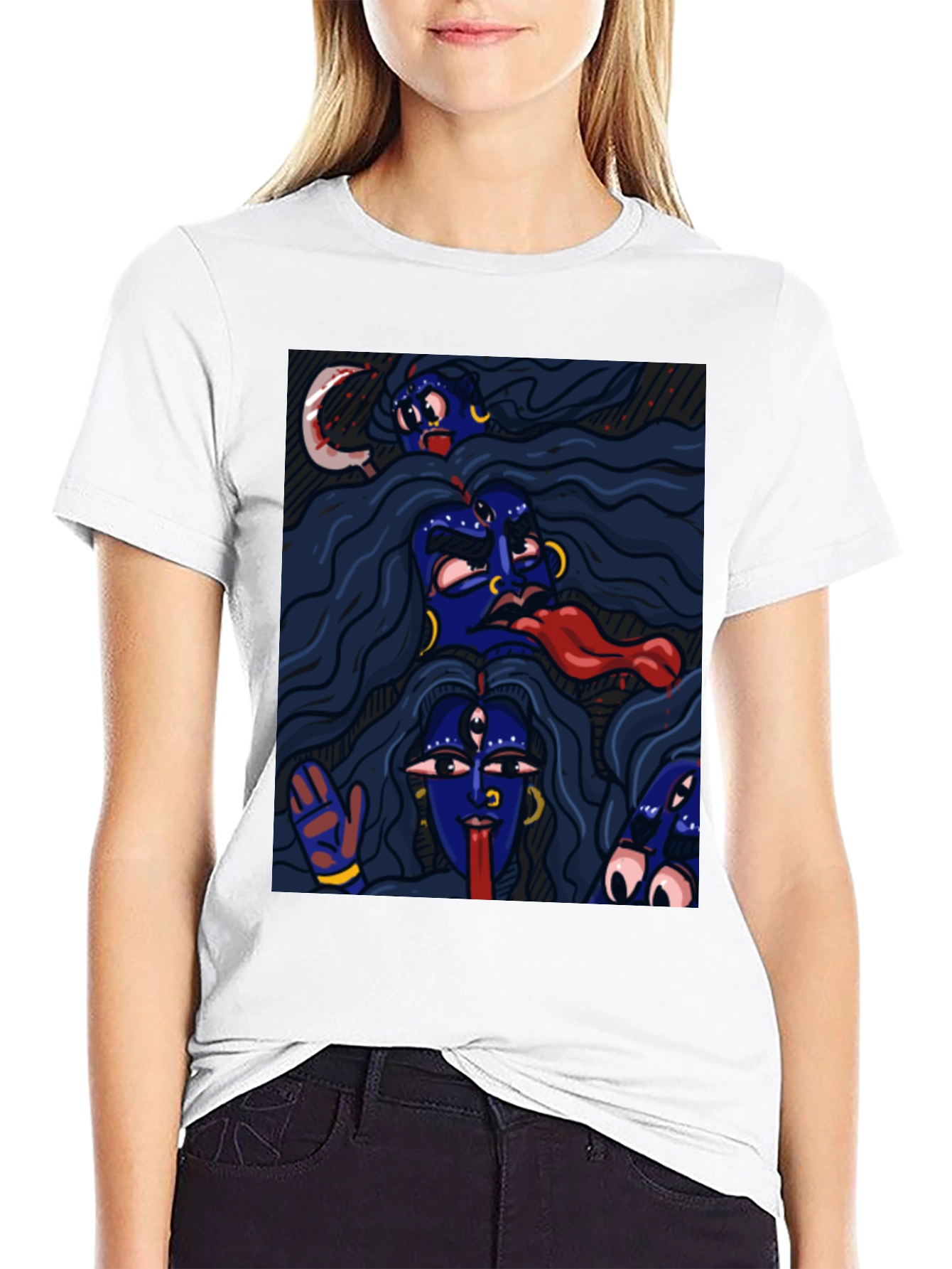 Kali Ma Graphic Tee - Unisex Black T-Shirt