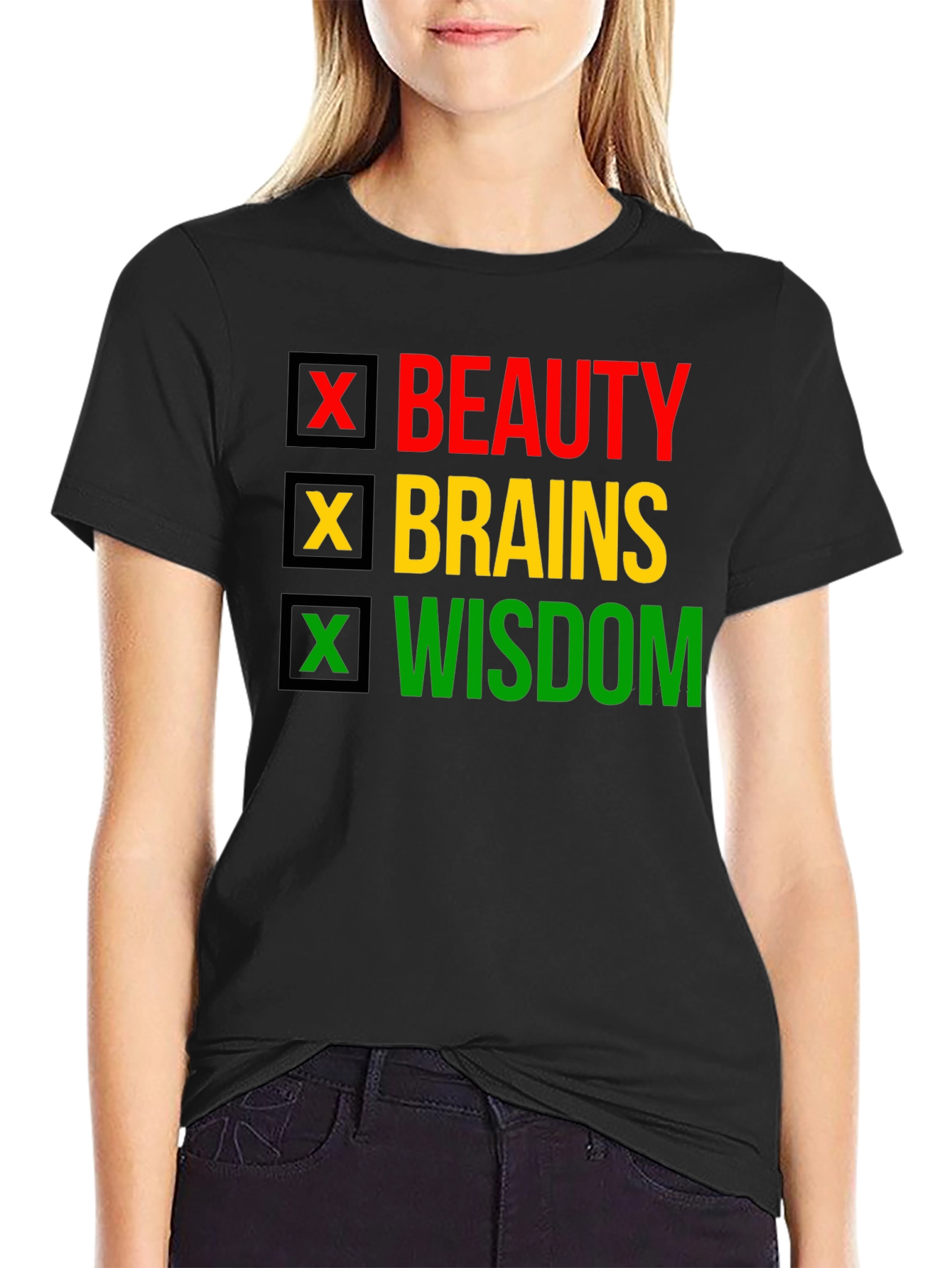 Beauty Brains Wisdom T-Shirt