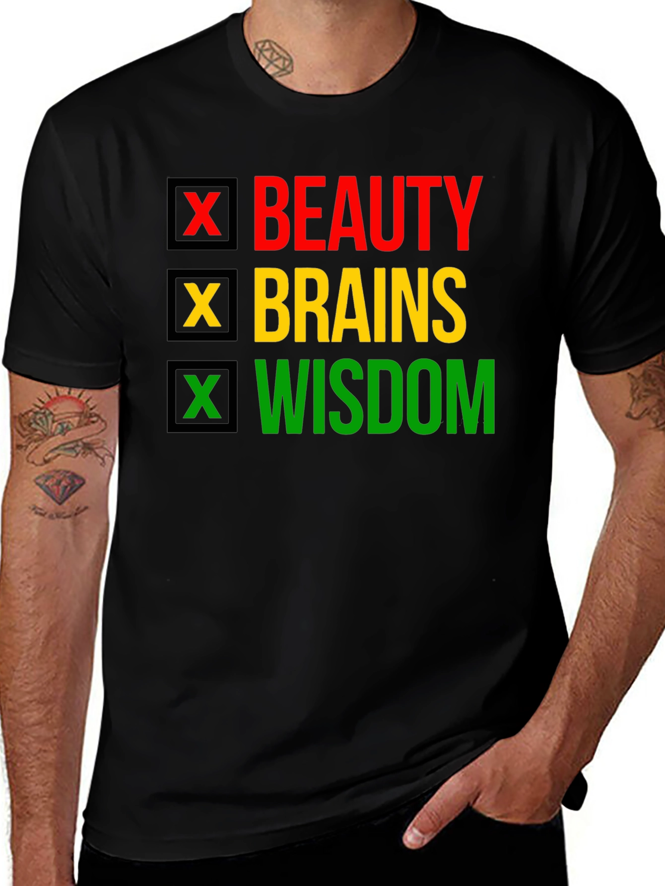 Beauty Brains Wisdom T-Shirt