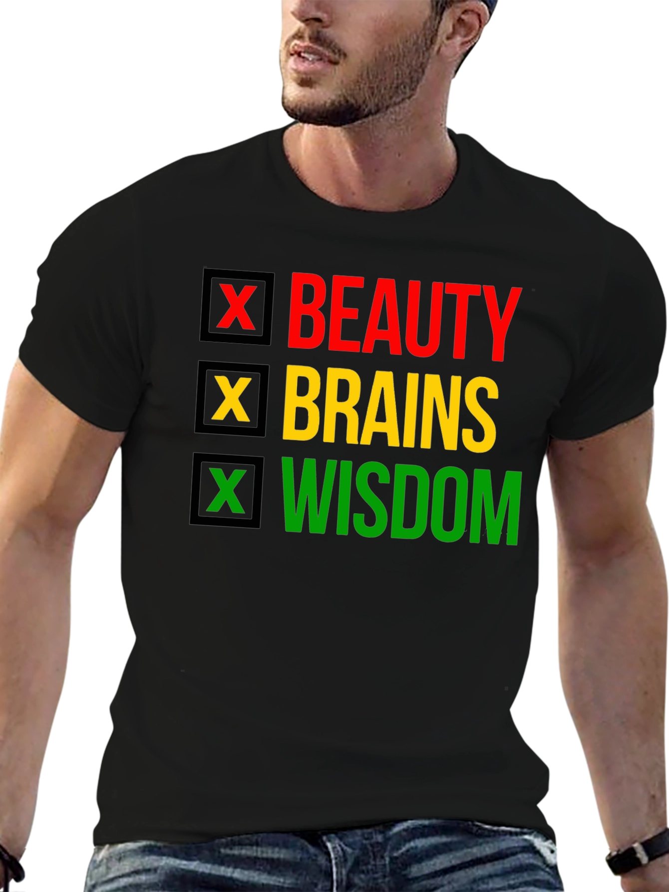 Beauty Brains Wisdom T-Shirt