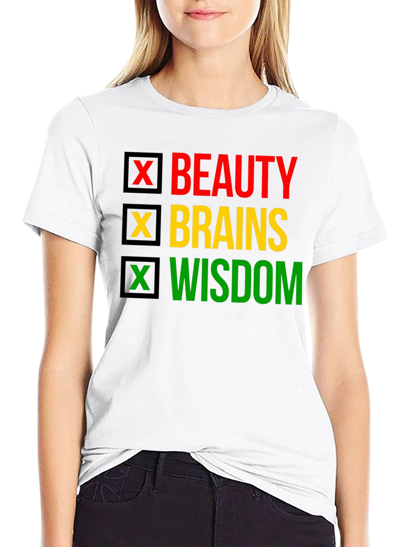 Beauty Brains Wisdom T-Shirt