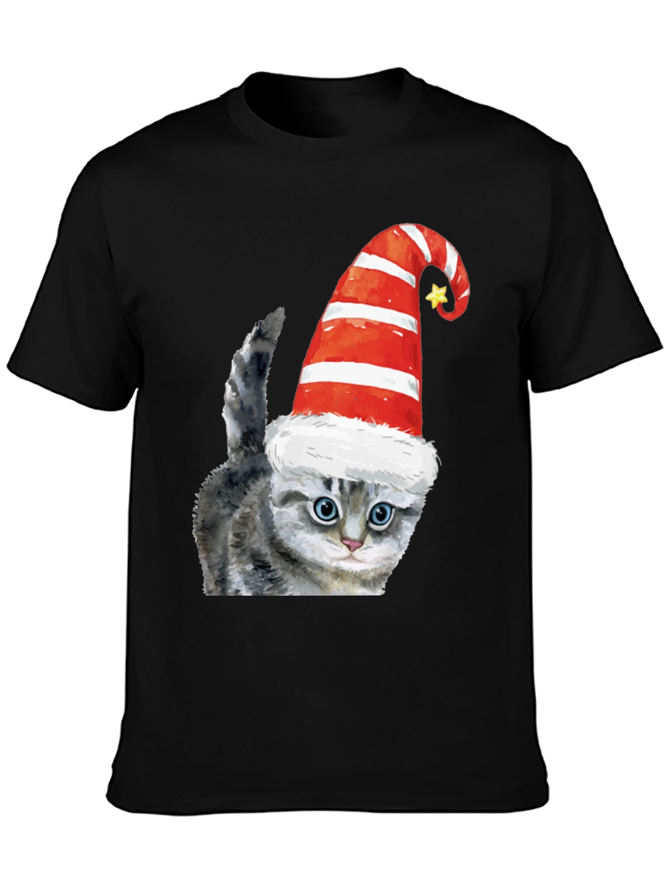 Festive Cat Tee - Holiday Cheer
