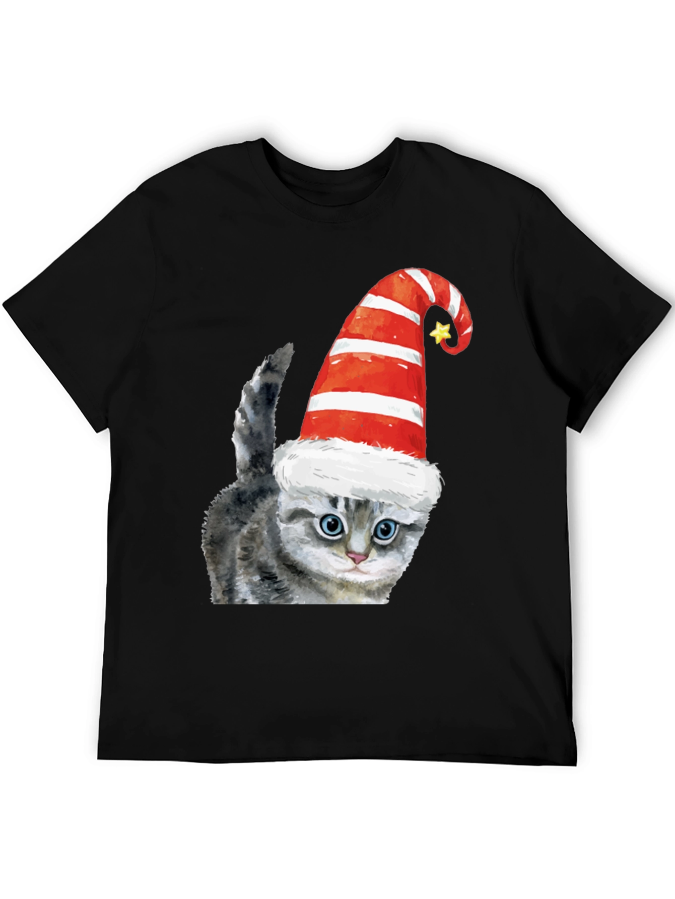 Festive Cat Tee - Holiday Cheer