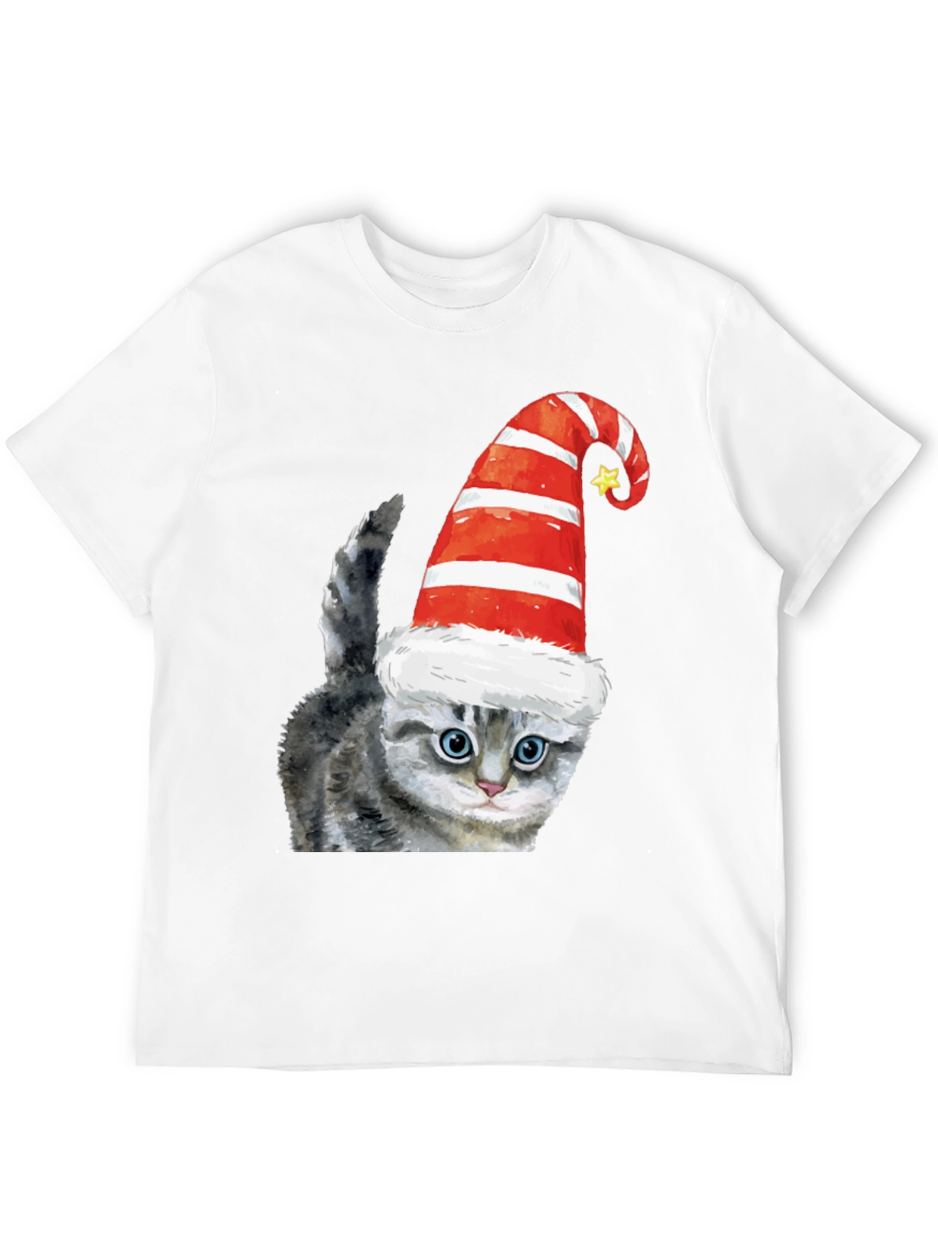 Festive Cat Tee - Holiday Cheer