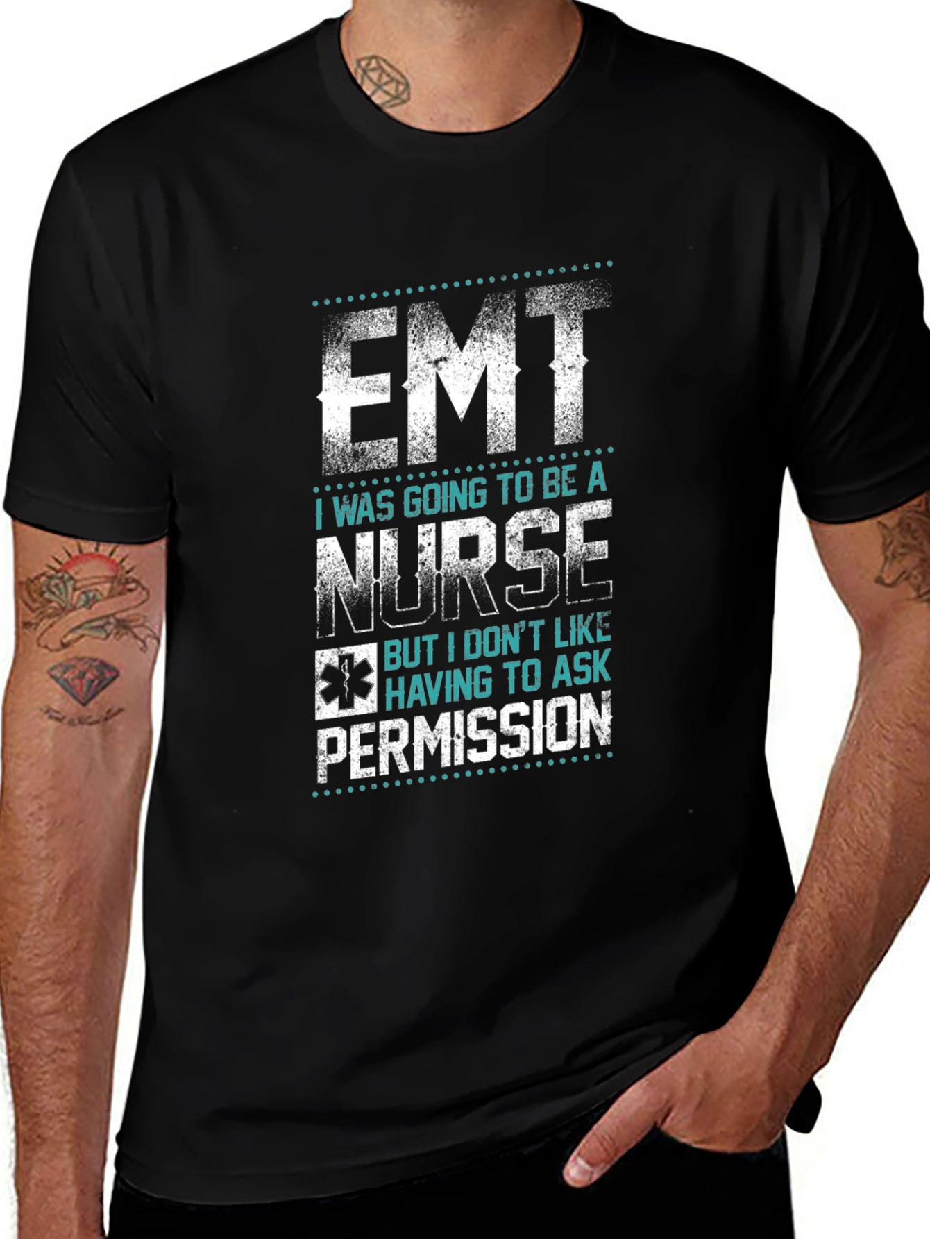 EMT Nurse Funny Graphic T-Shirt