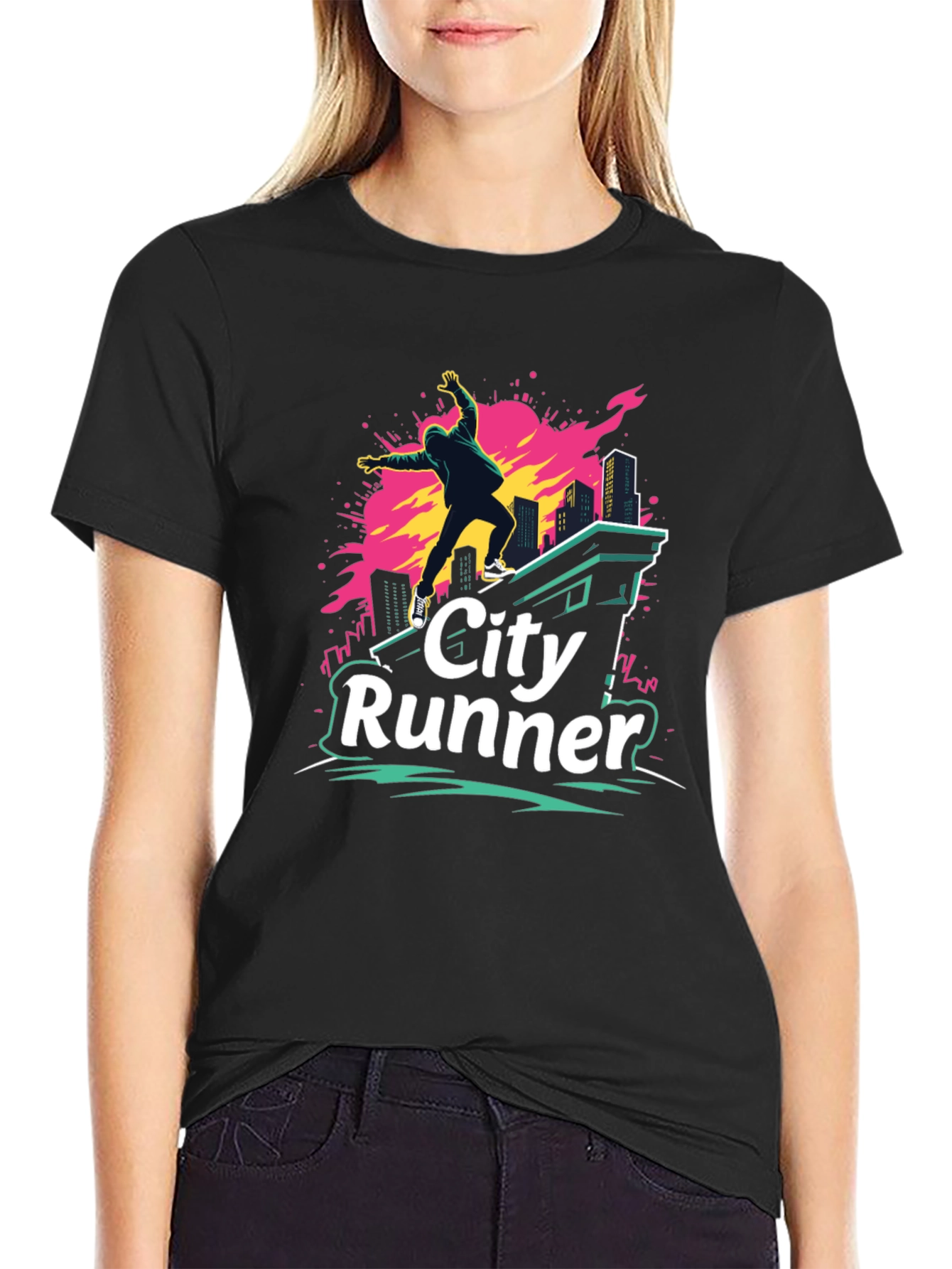 City Runner Graphic T-Shirt - Urban Adventure Tee