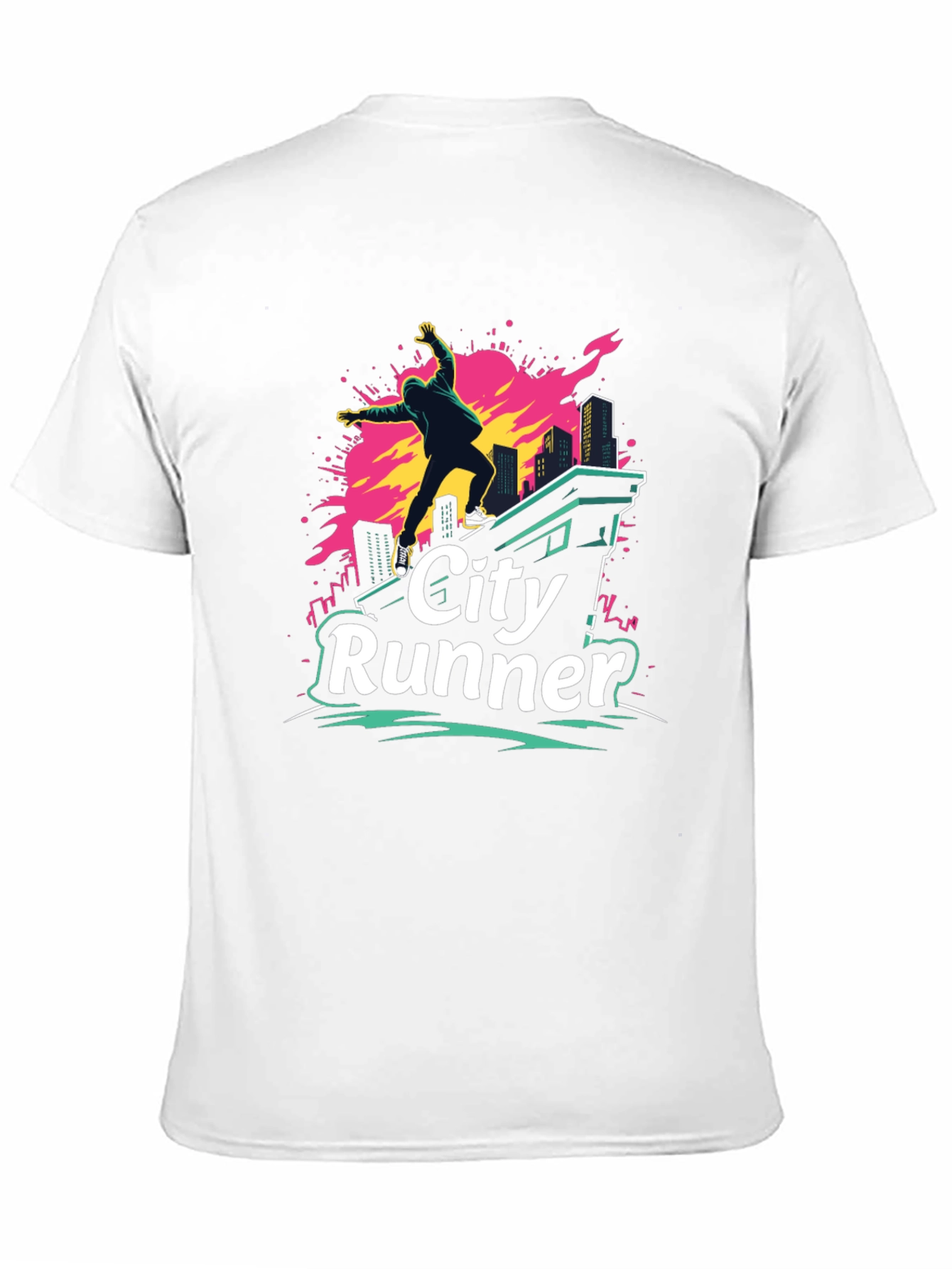 City Runner Graphic T-Shirt - Urban Adventure Tee