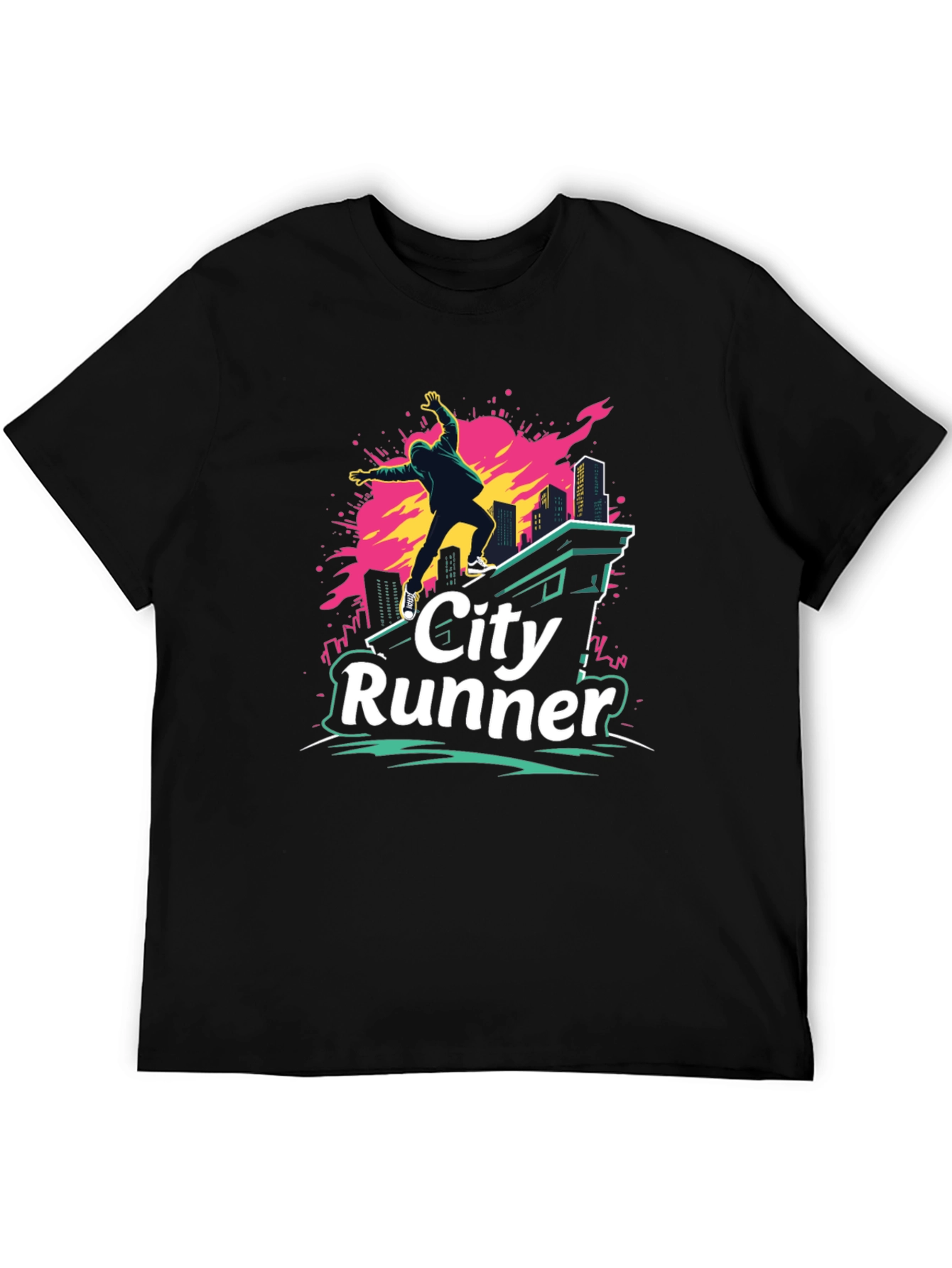 City Runner Graphic T-Shirt - Urban Adventure Tee