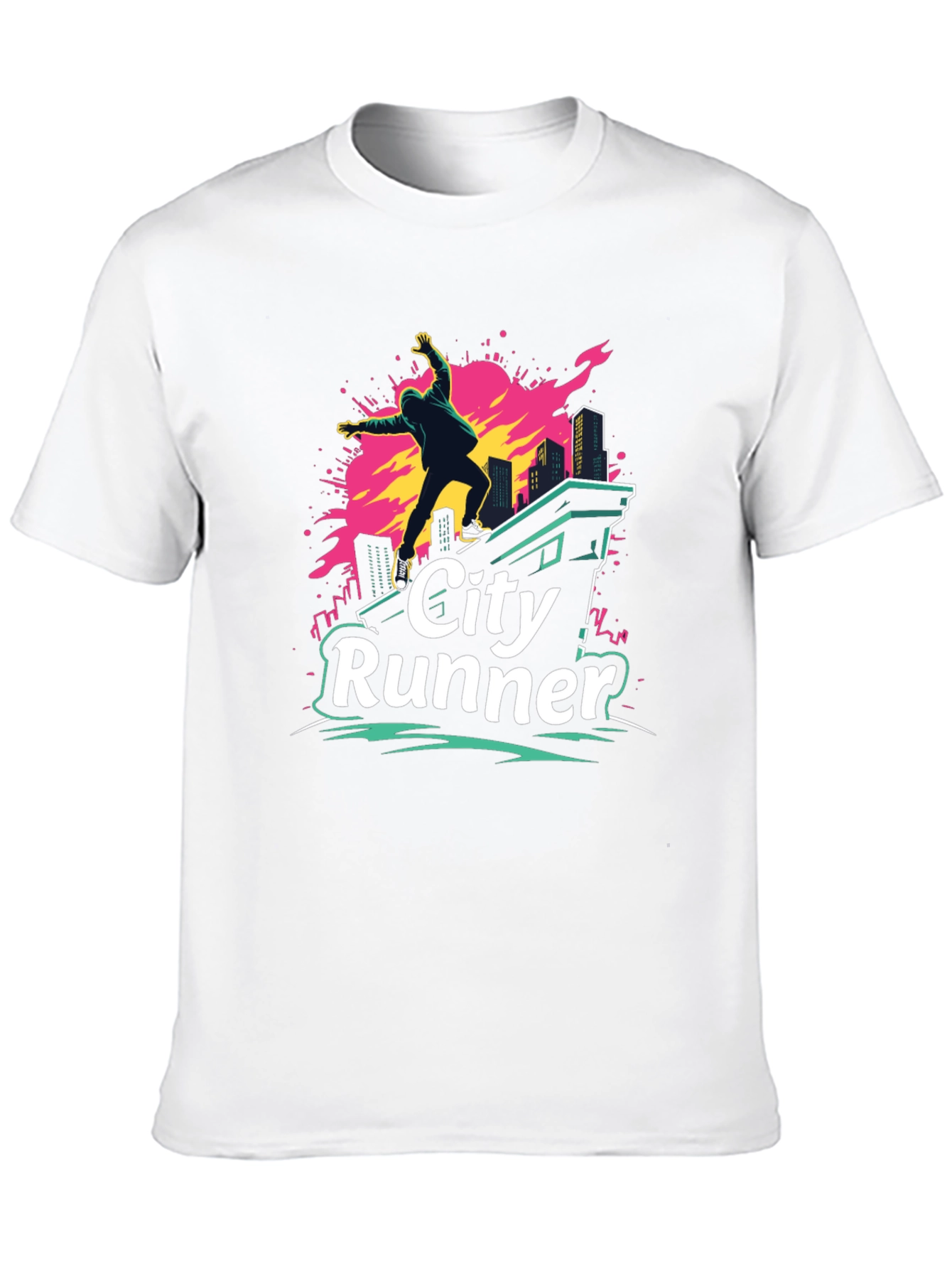 City Runner Graphic T-Shirt - Urban Adventure Tee