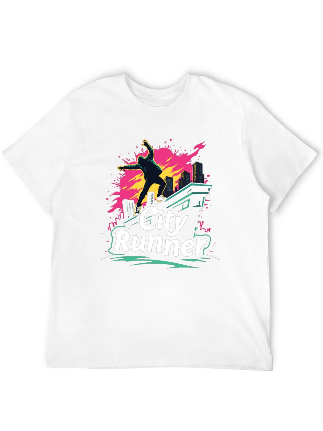 City Runner Graphic T-Shirt - Urban Adventure Tee