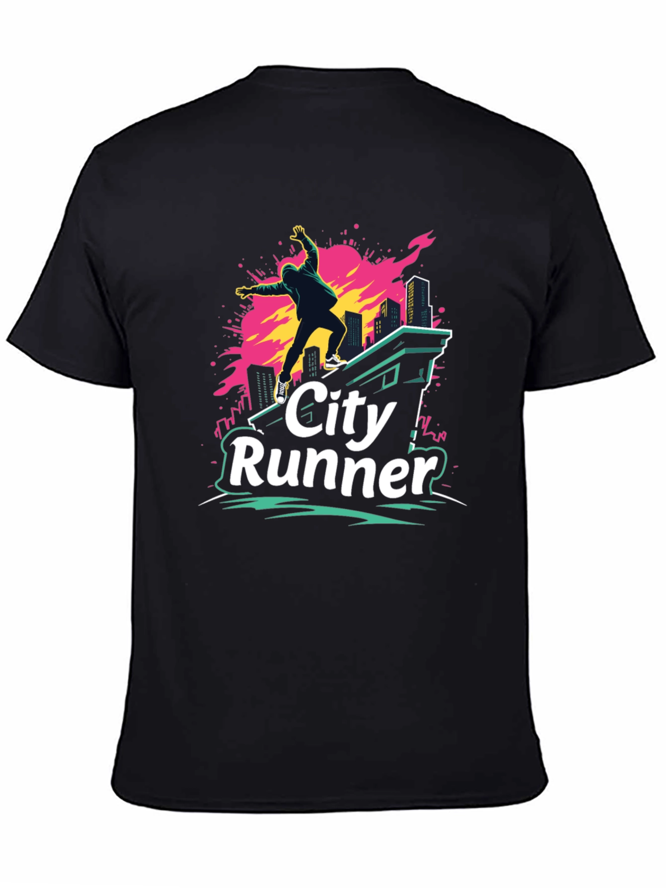 City Runner Graphic T-Shirt - Urban Adventure Tee