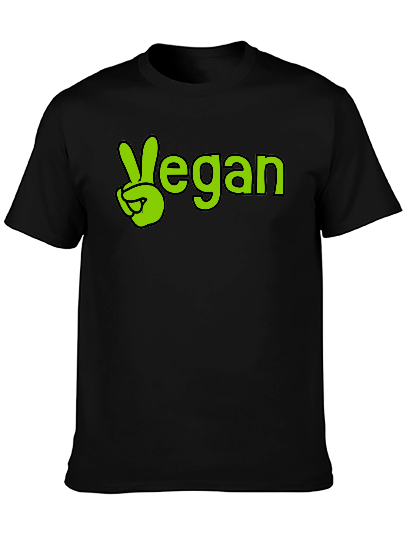 Vegan Peace Sign T-Shirt - Stylish Comfort