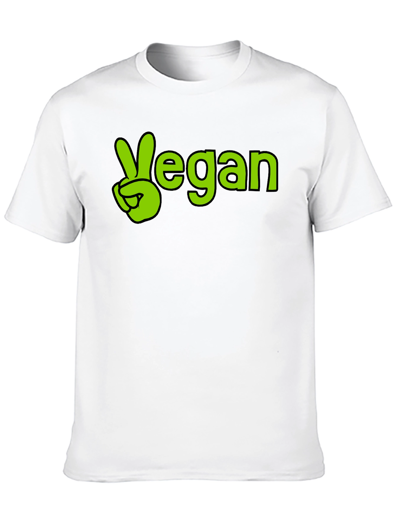 Vegan Peace Sign T-Shirt - Stylish Comfort