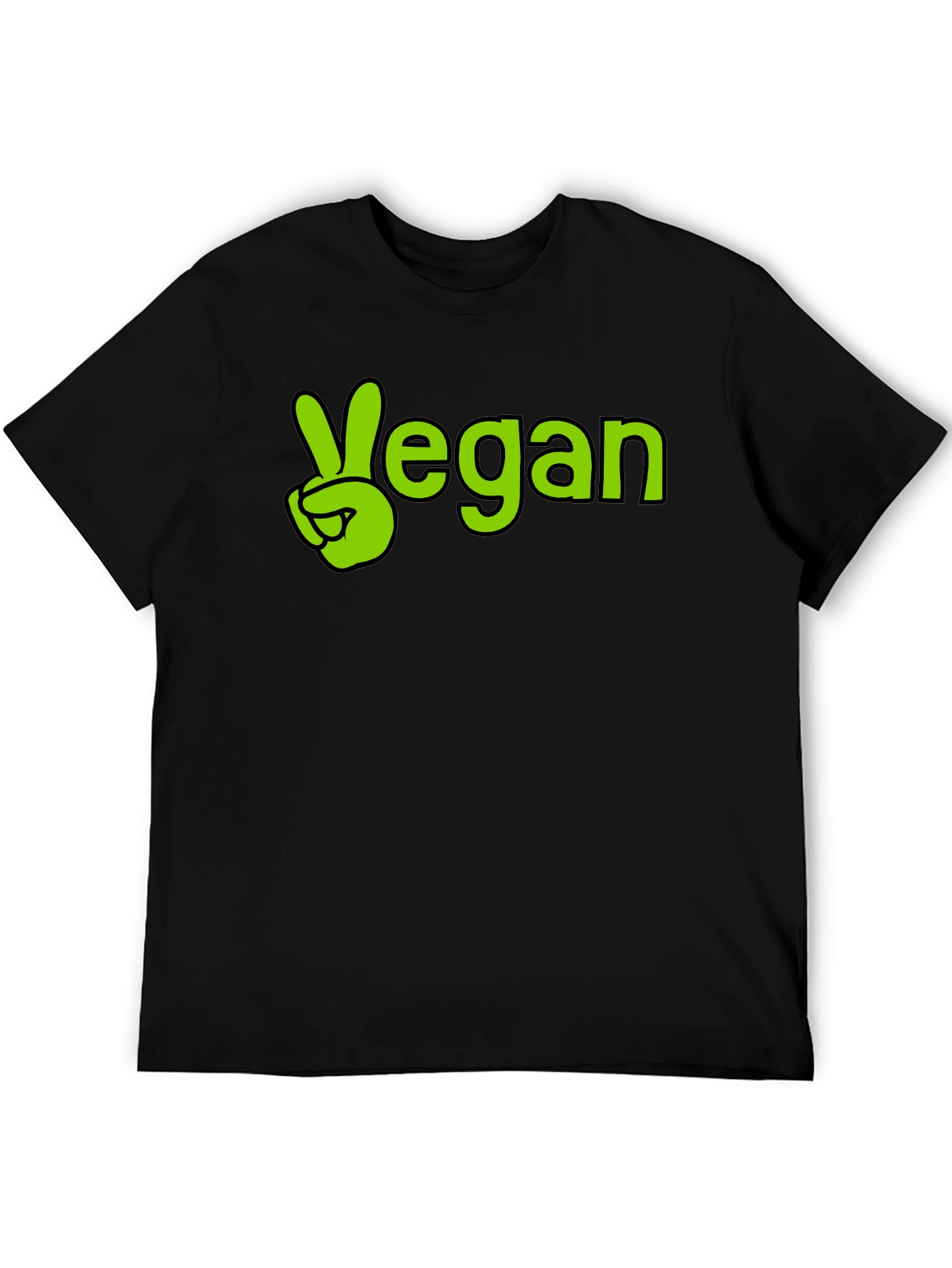 Vegan Peace Sign T-Shirt - Stylish Comfort