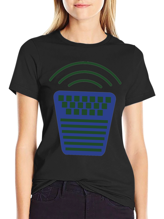Geometric Graphic Tee - Modern Design Casual Comfort