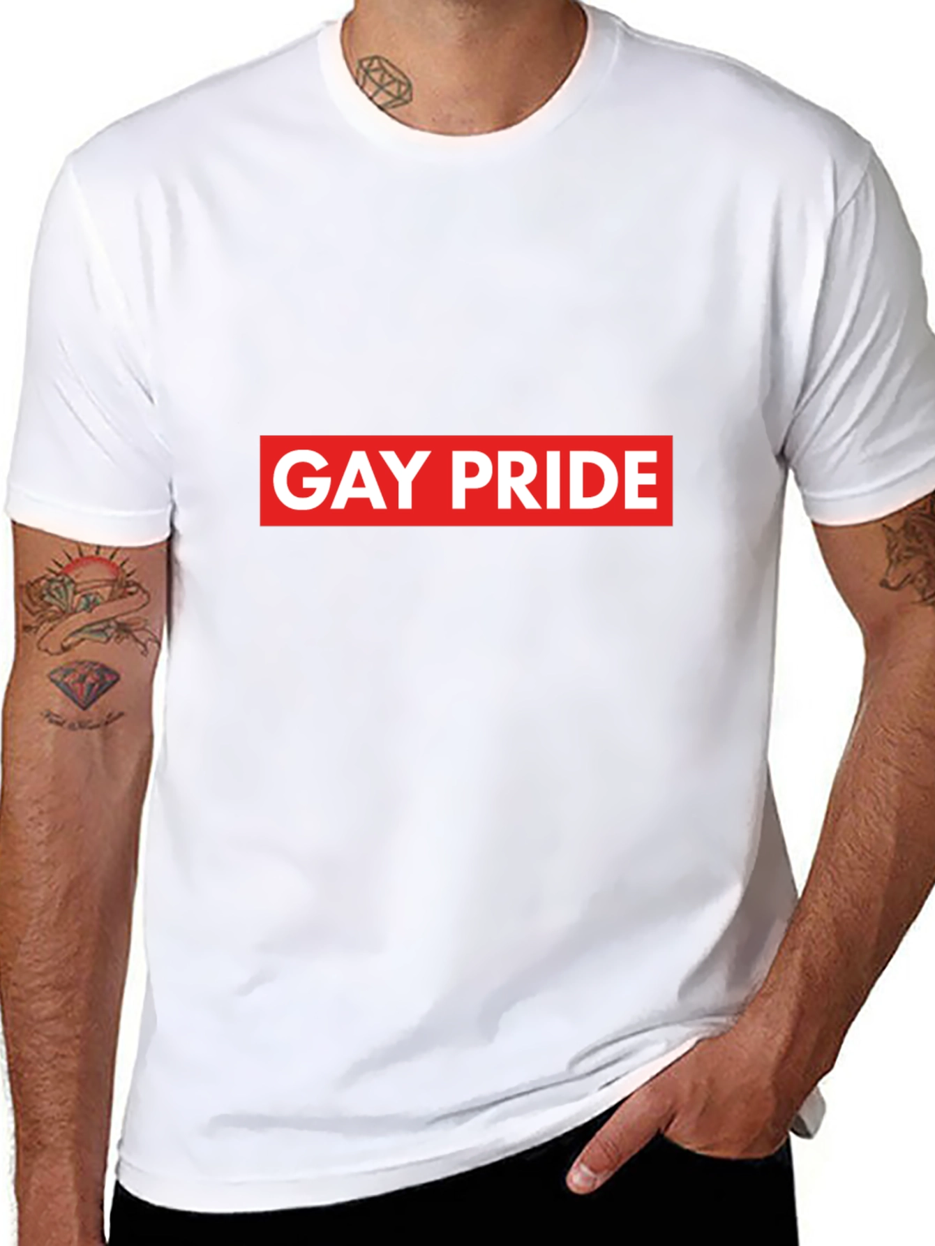 Gay Pride Graphic Tee - Unisex Black T-Shirt