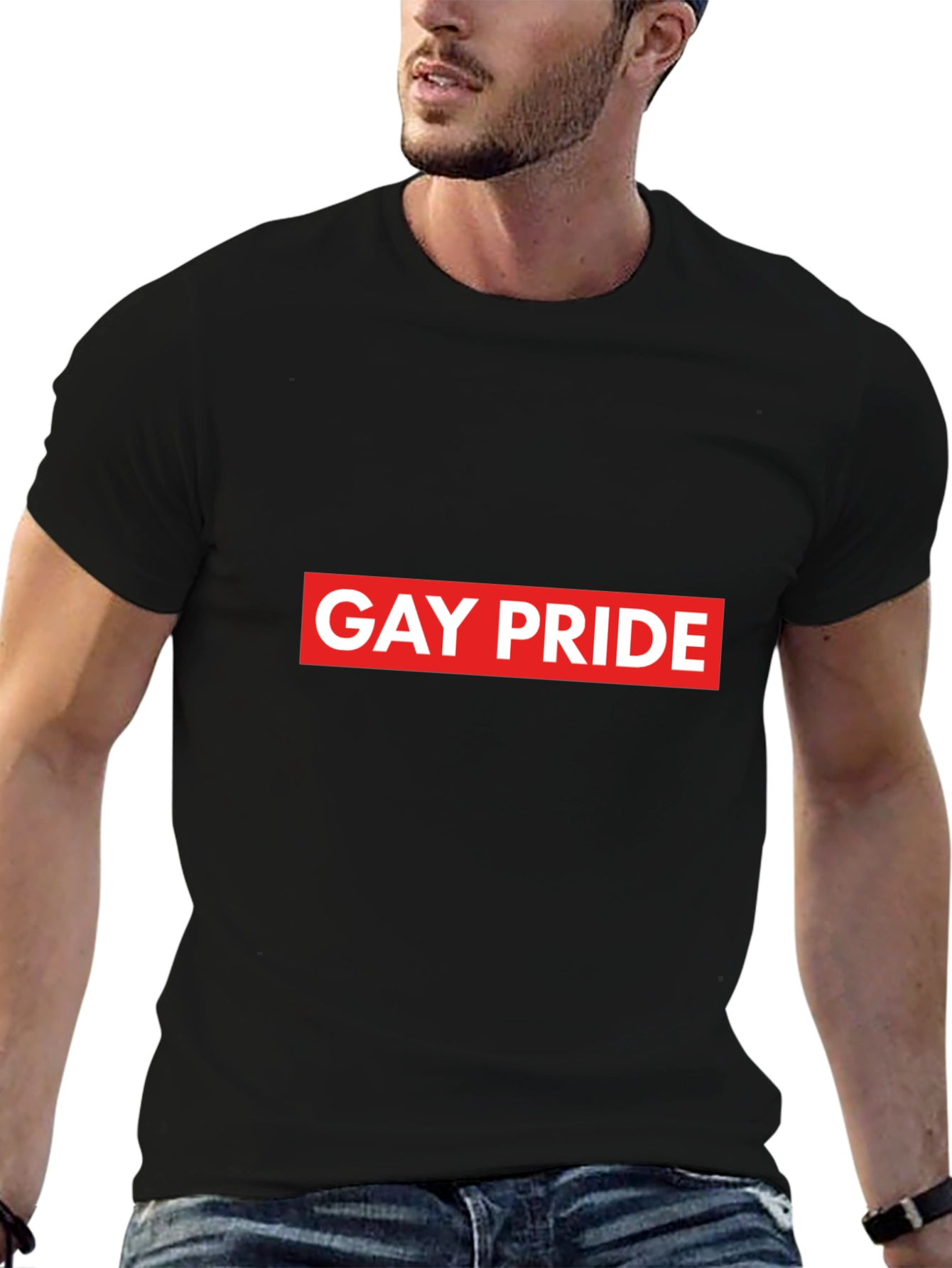 Gay Pride Graphic Tee - Unisex Black T-Shirt