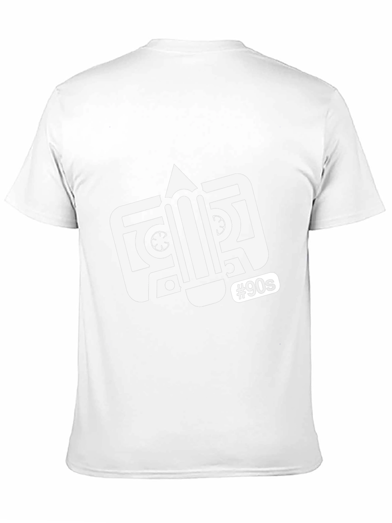 Retro 90s Cassette Tape Graphic Tee - Classic Black