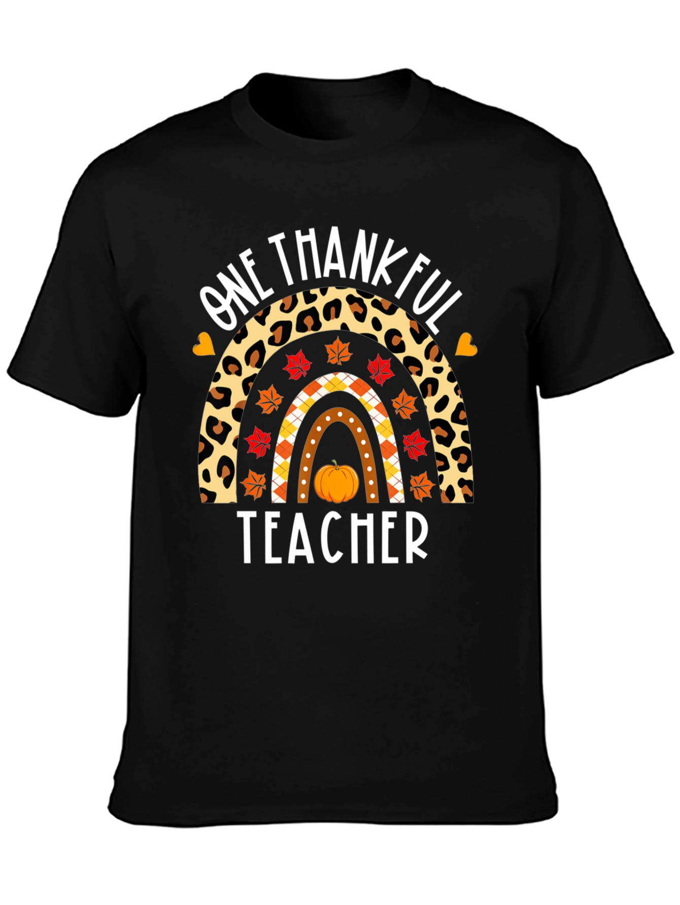 One Thankful Teacher Rainbow T-Shirt