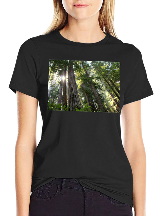 Forest Scene Black T-Shirt