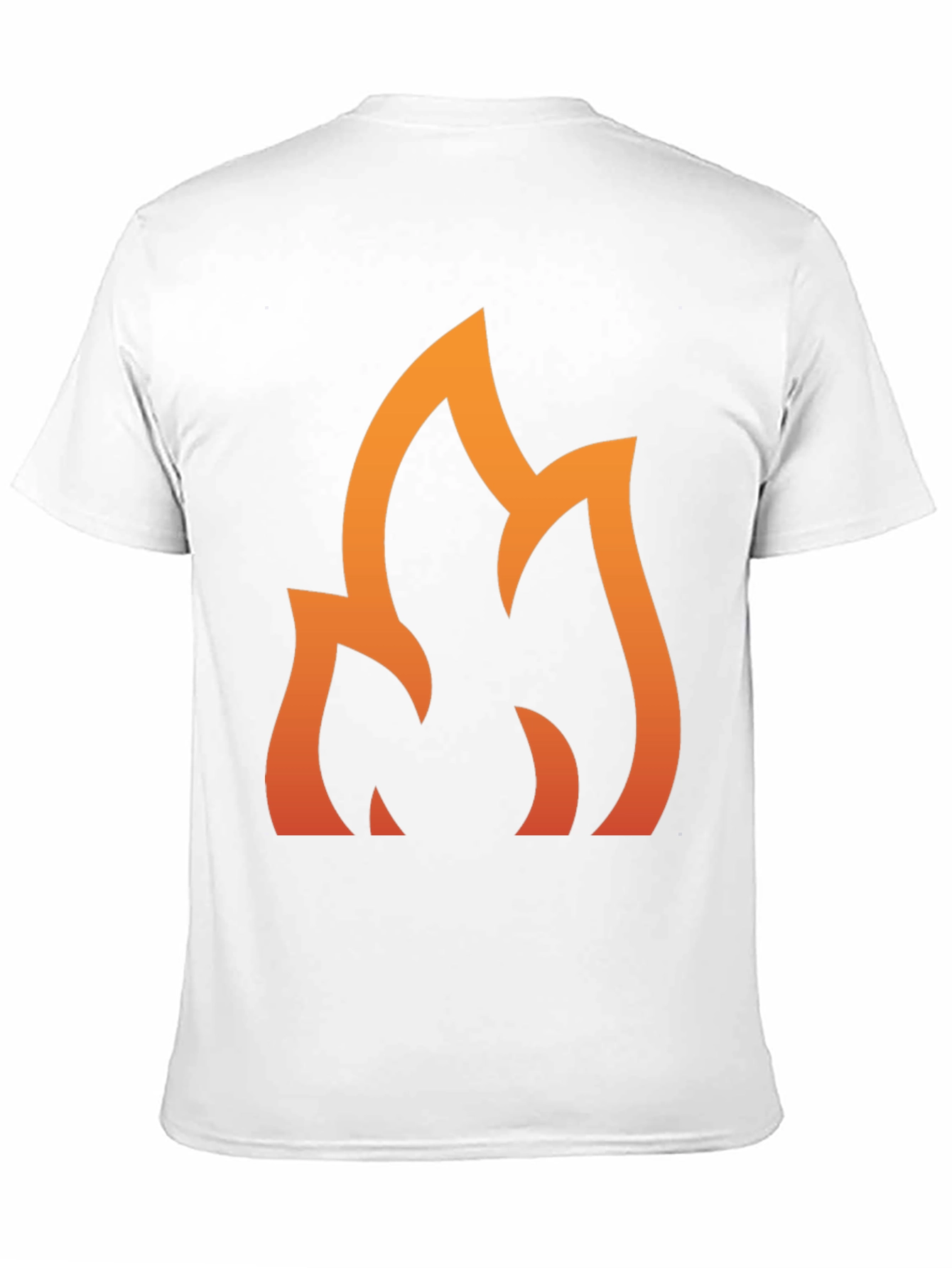 Flame Graphic Tee - Stylish Black Cotton T-Shirt