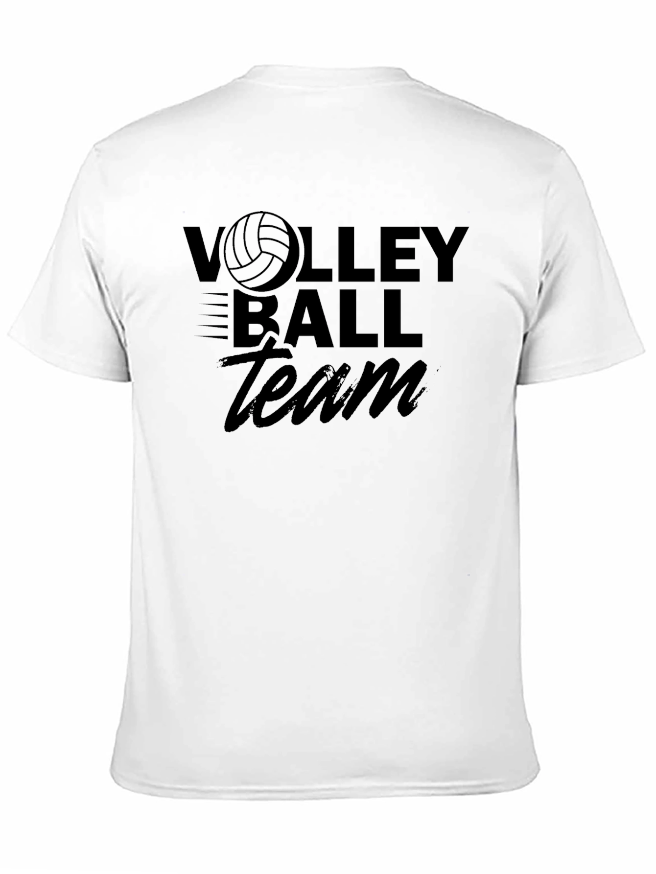 Volleyball Team Graphic Tee - Black Unisex T-Shirt