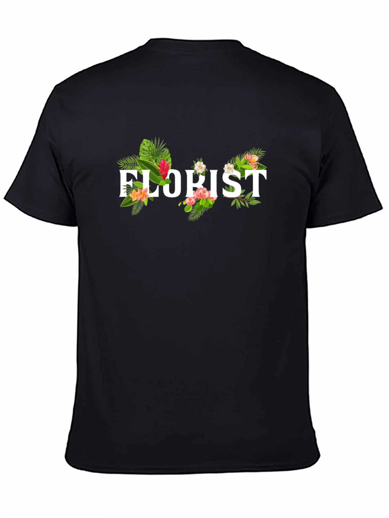 Floral Florist T-Shirt - Botanical Design