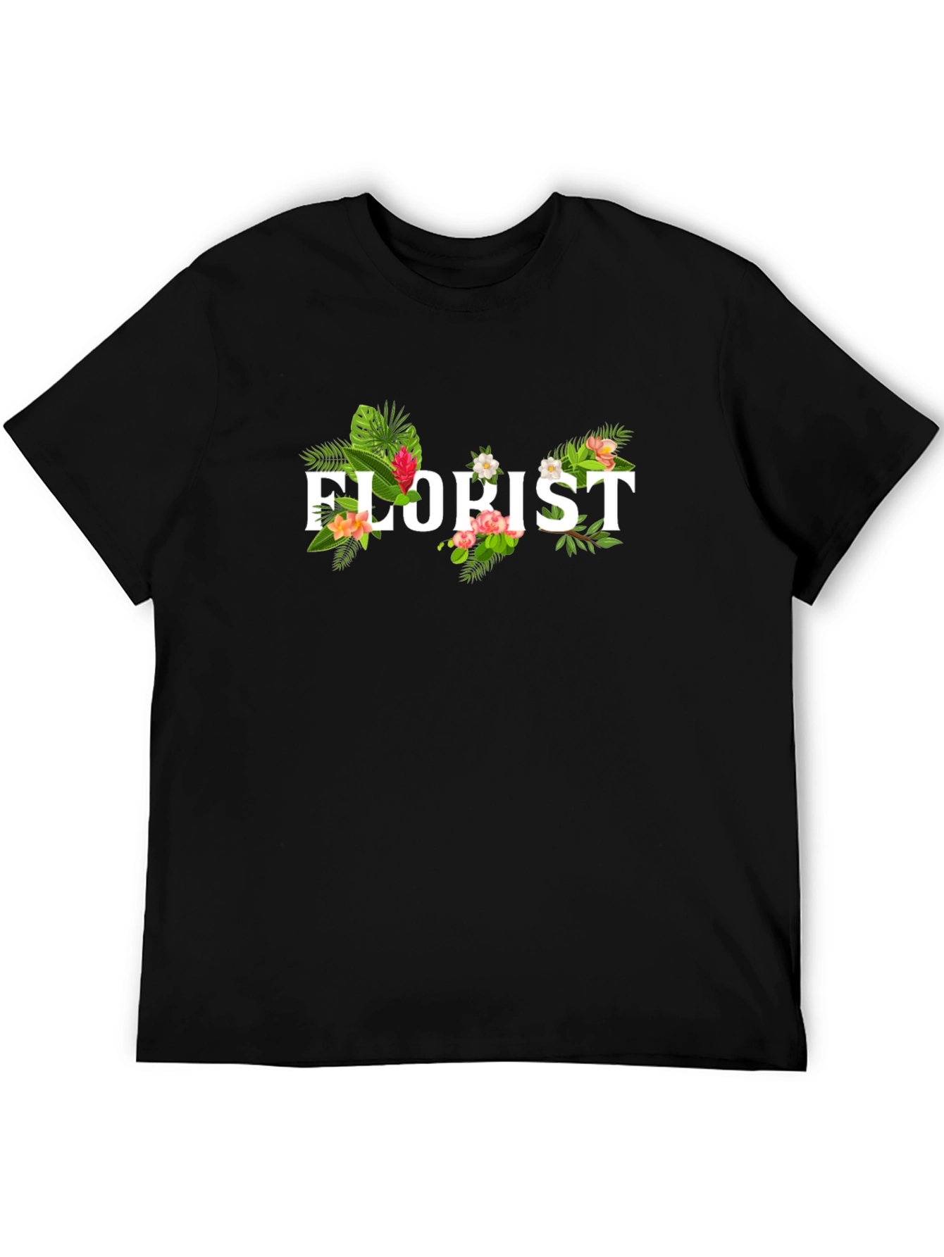 Floral Florist T-Shirt - Botanical Design