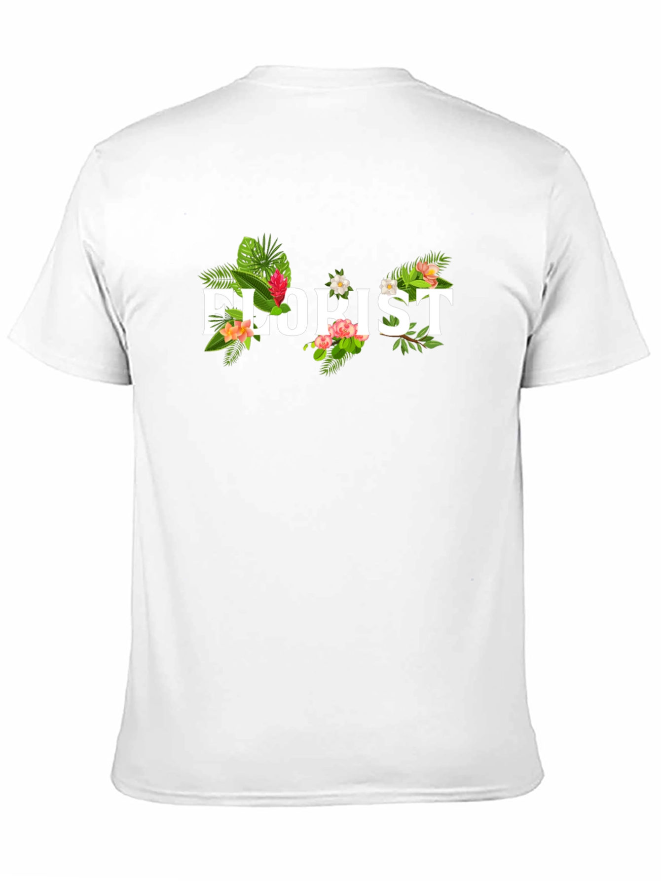 Floral Florist T-Shirt - Botanical Design
