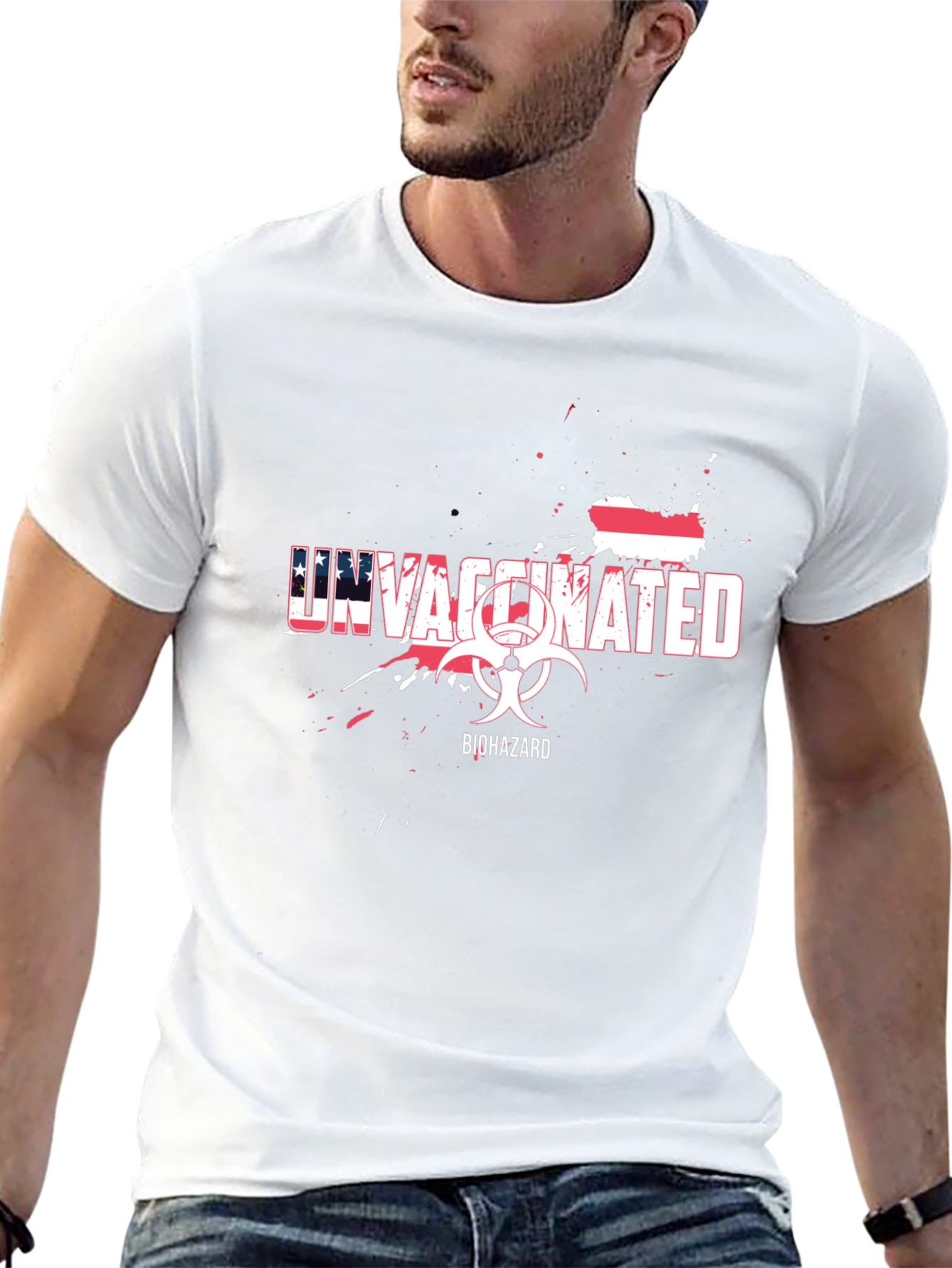 Unvaccinated Biohazard Graphic Tee