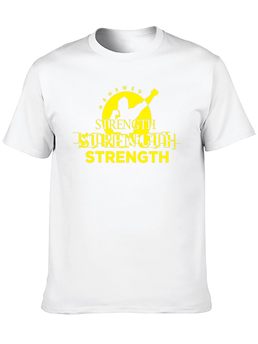 Renewed Strength Black Graphic T-Shirt