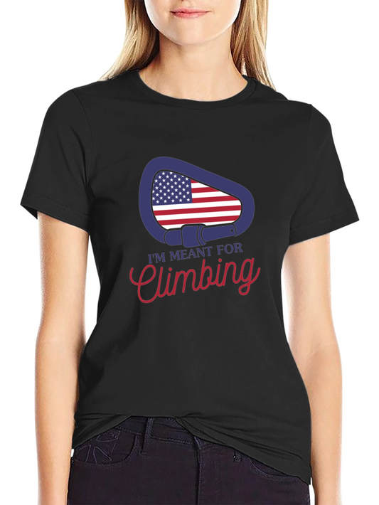 Climbing T-Shirt - USA Carabiner Design