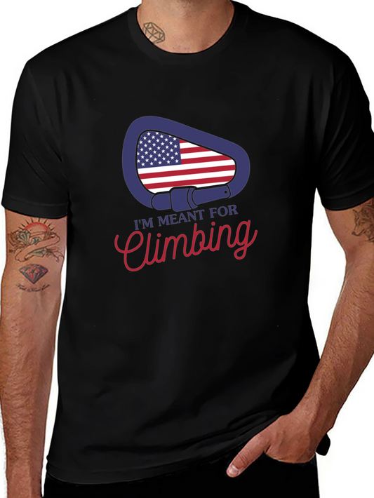 Climbing T-Shirt - USA Carabiner Design