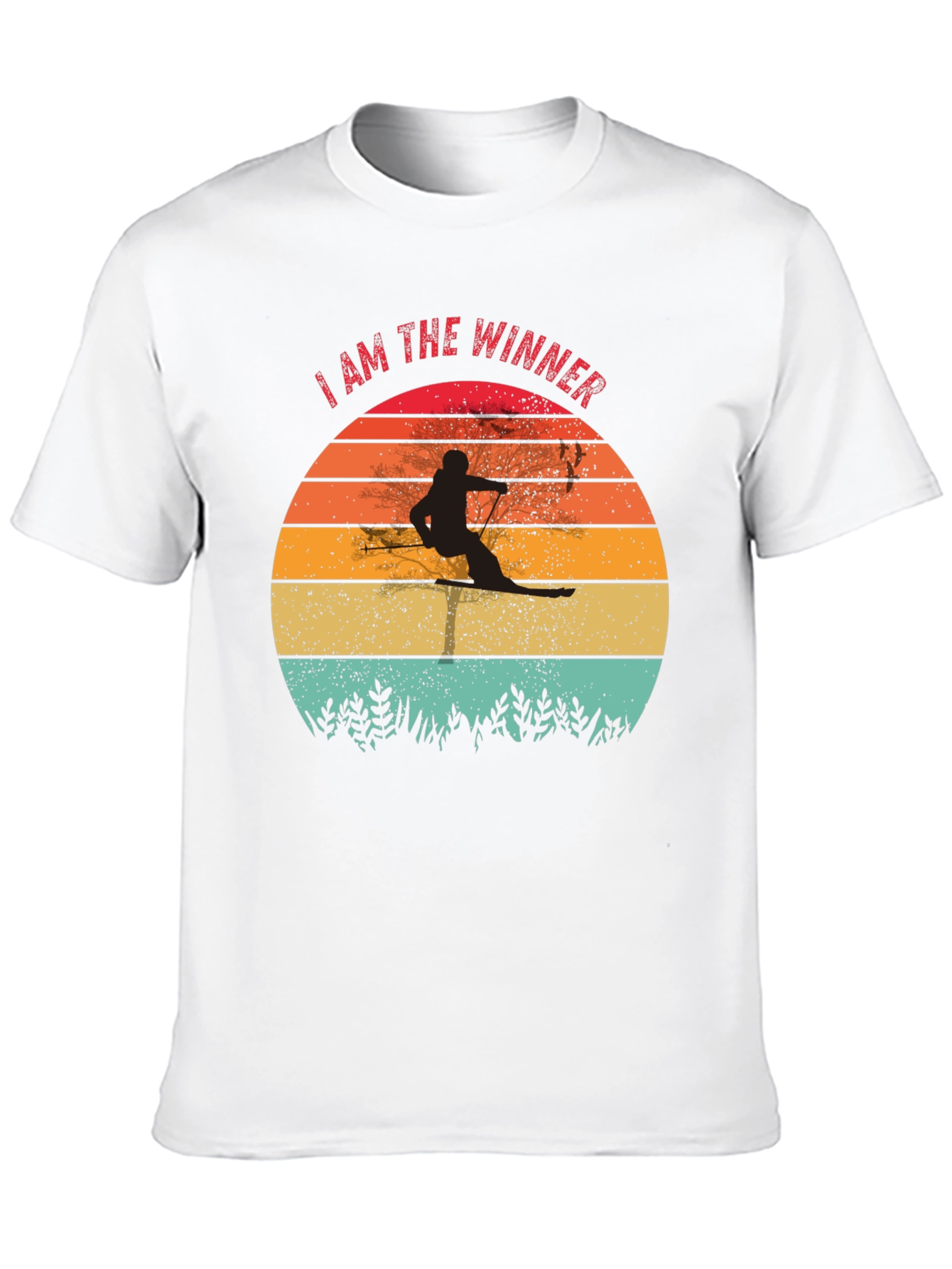 I AM THE WINNER Retro Ski T-Shirt