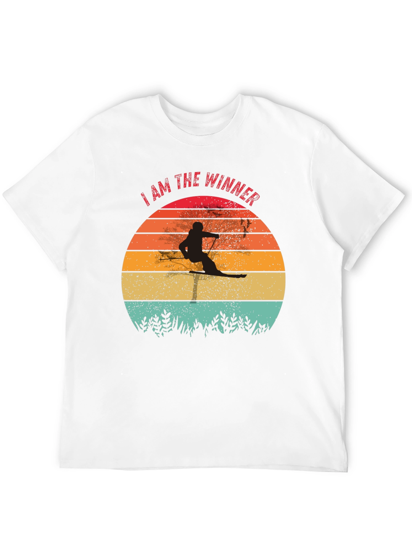 I AM THE WINNER Retro Ski T-Shirt