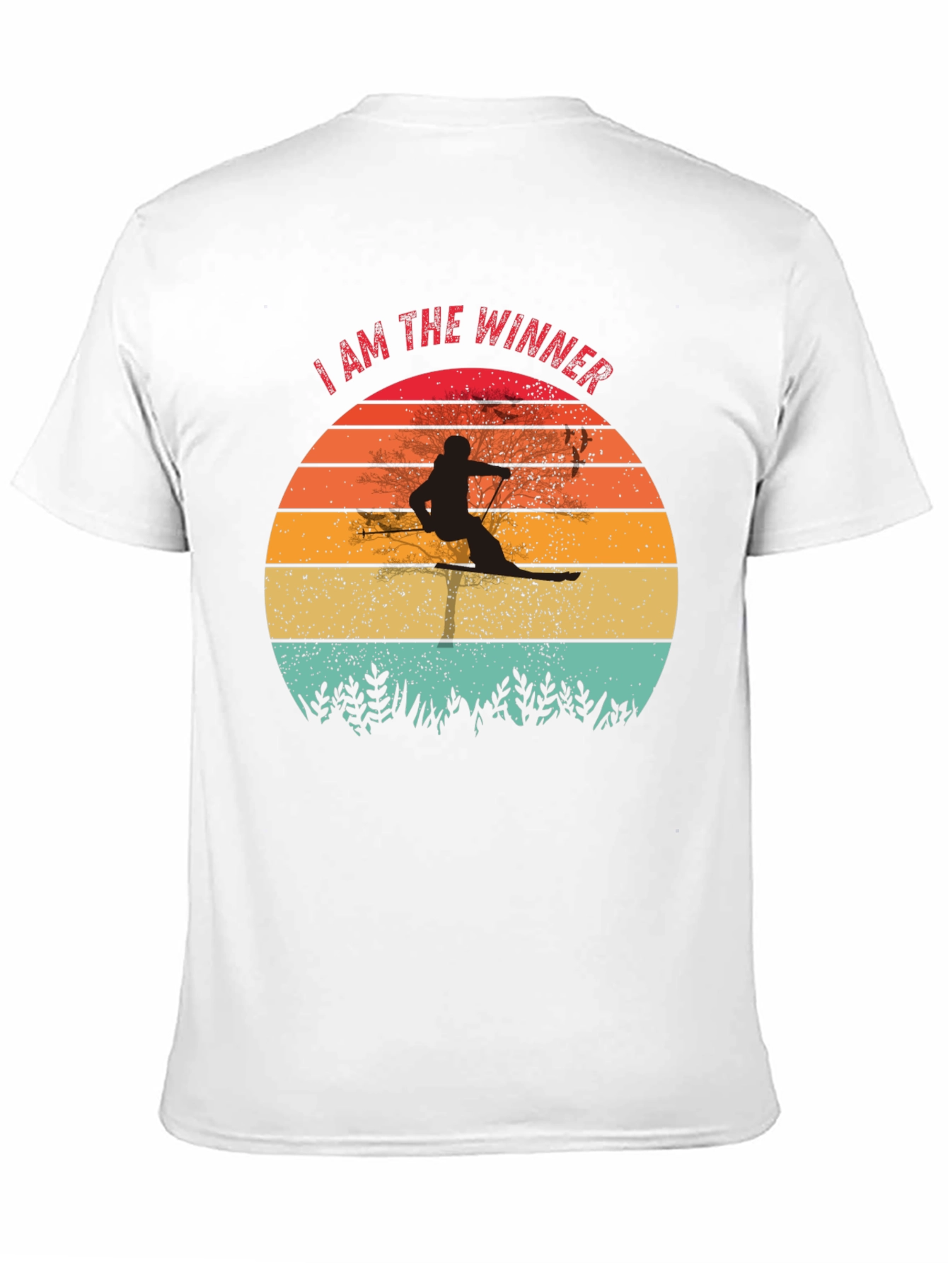 I AM THE WINNER Retro Ski T-Shirt