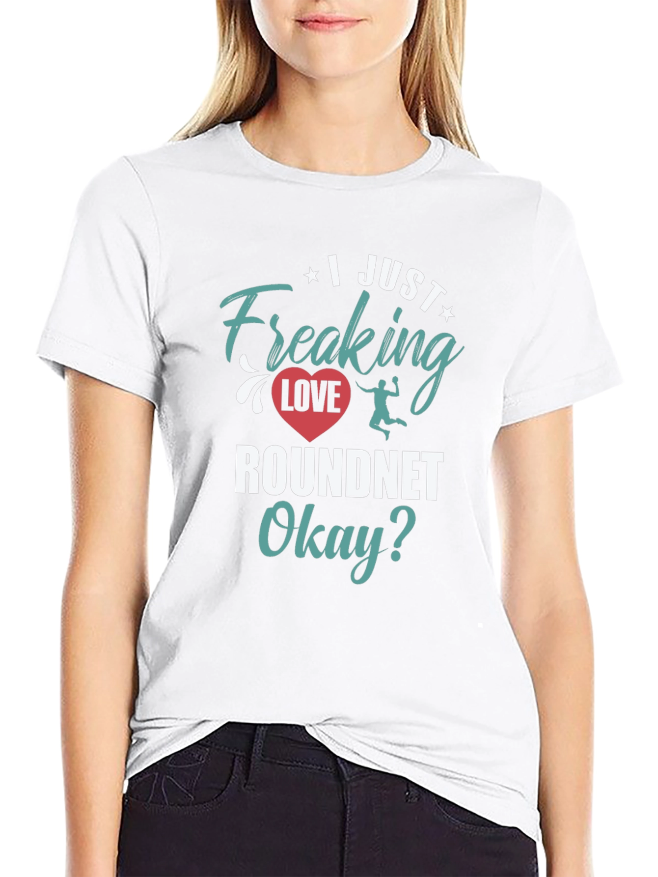 I Just Freaking Love Roundnet Graphic Tee