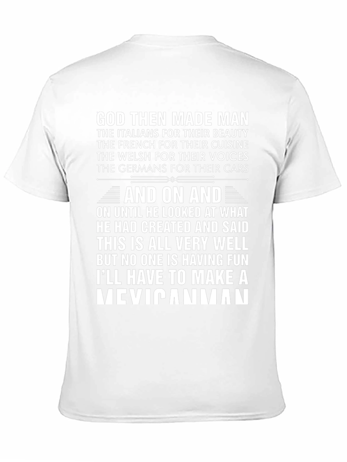 Funny God Made Man T-Shirt