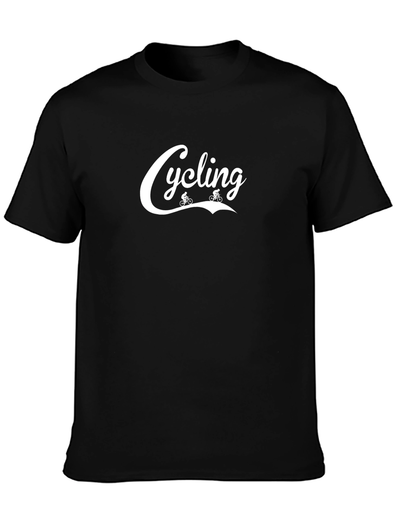Cycling Graphic Tee - Black