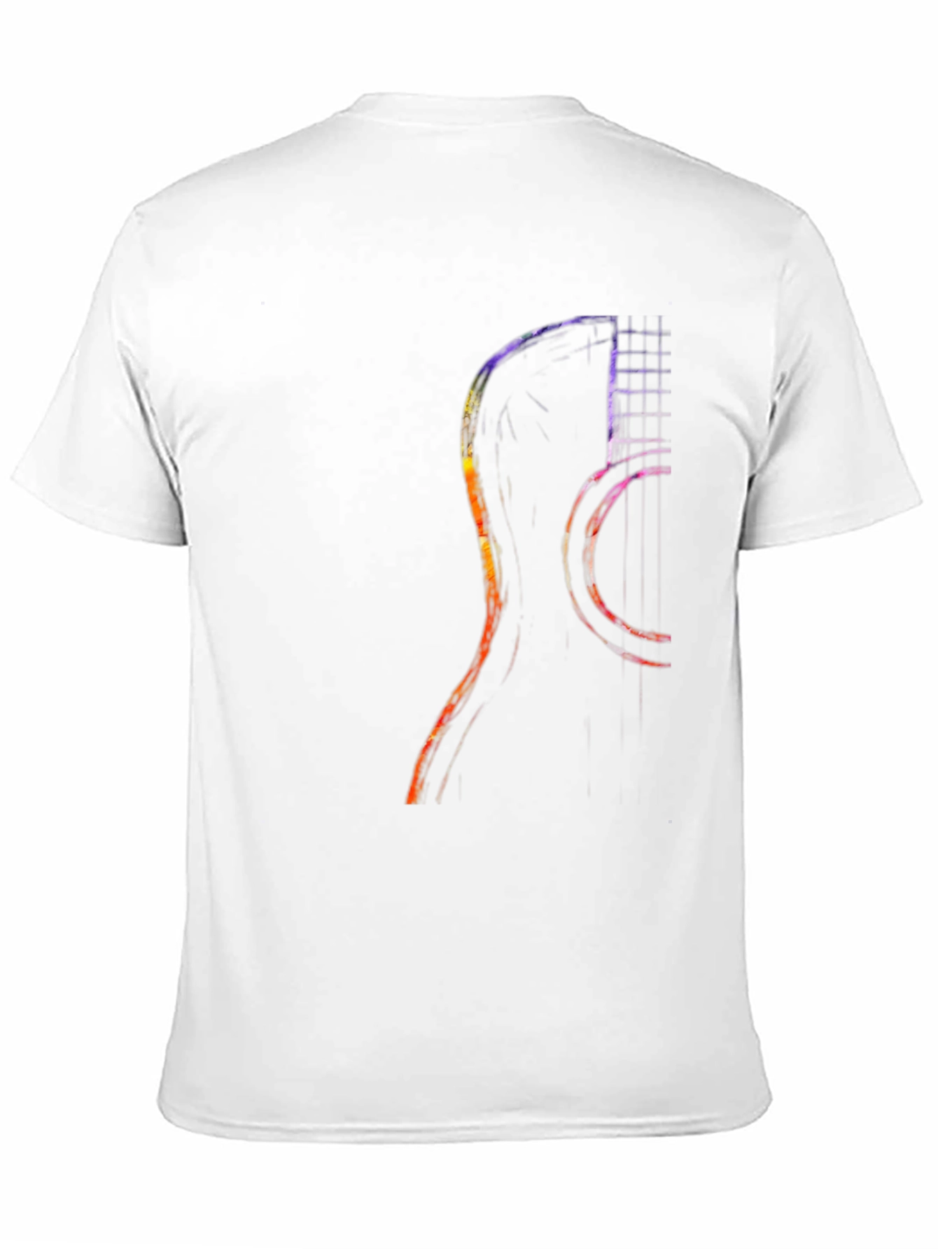 Guitar Silhouette Graphic Tee - Modern Musician Shirt