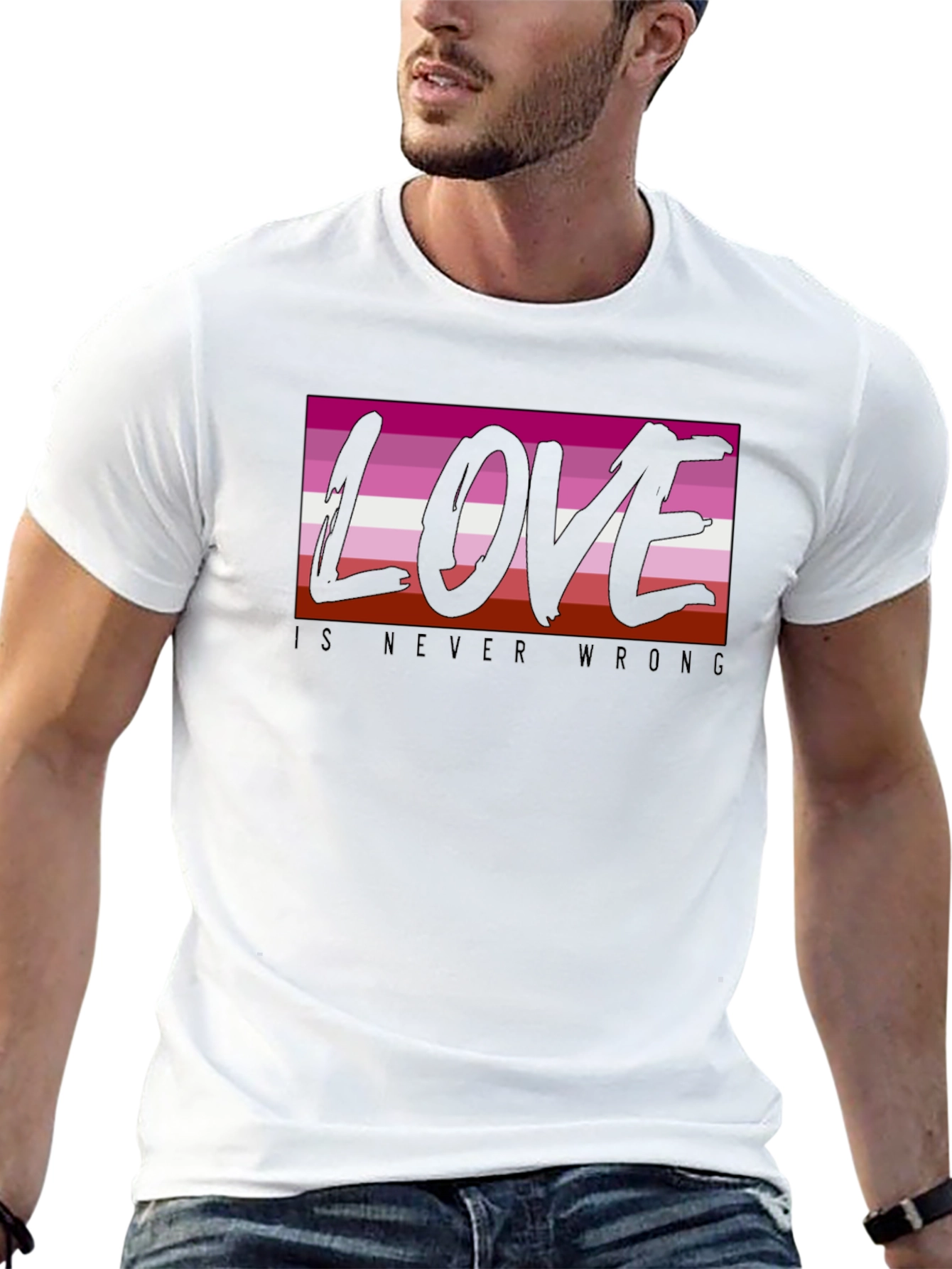 Lesbian Pride Love is Never Wrong T-Shirt