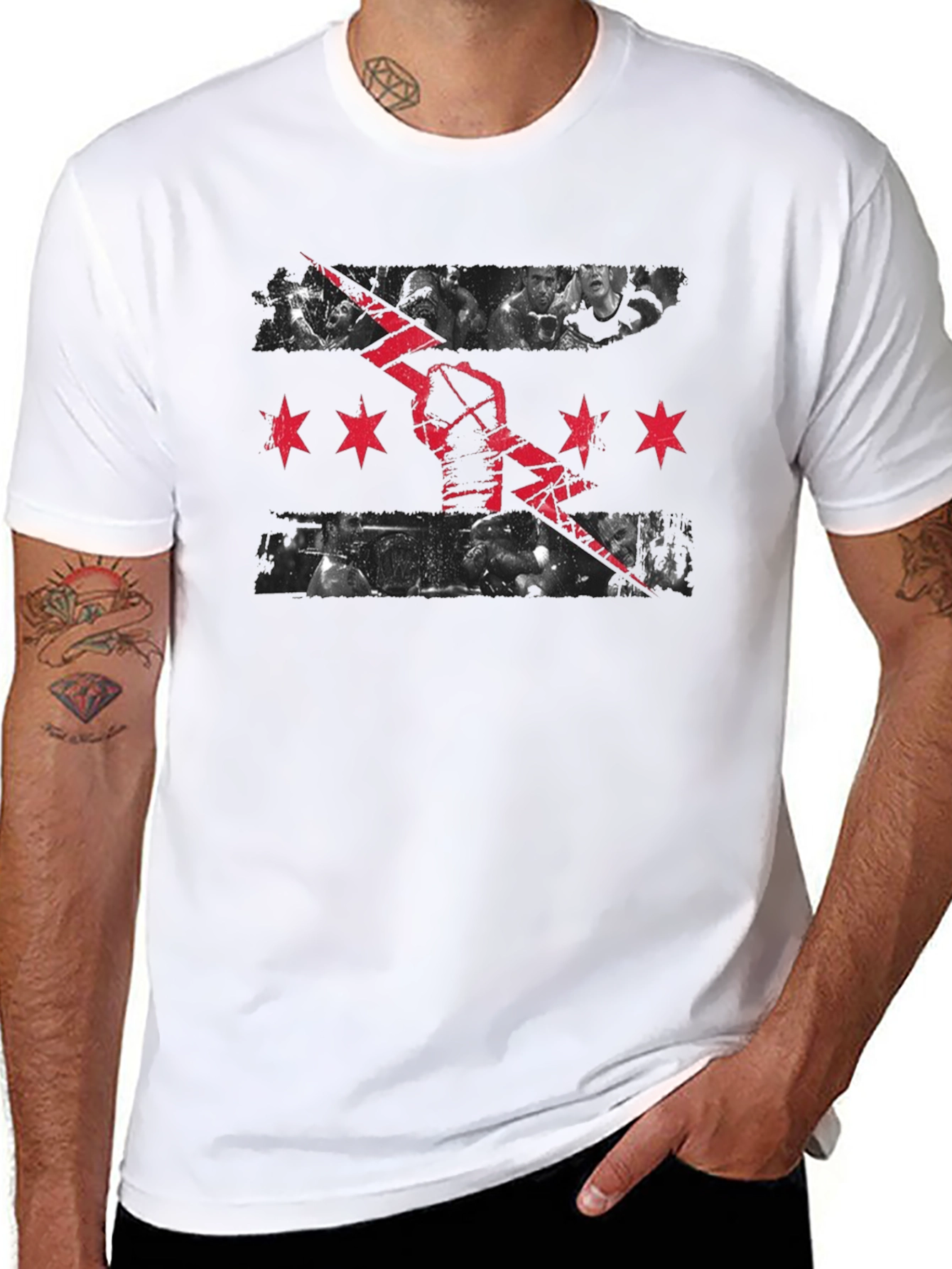 Chicago Flag Zombie T-Shirt