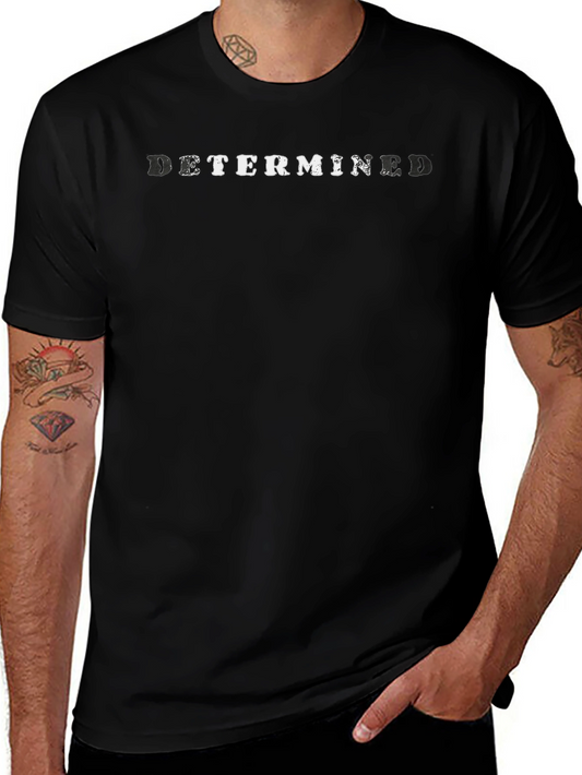 Determined Black Graphic T-Shirt