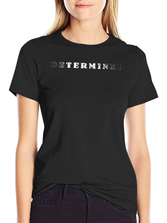 Determined Black Graphic T-Shirt