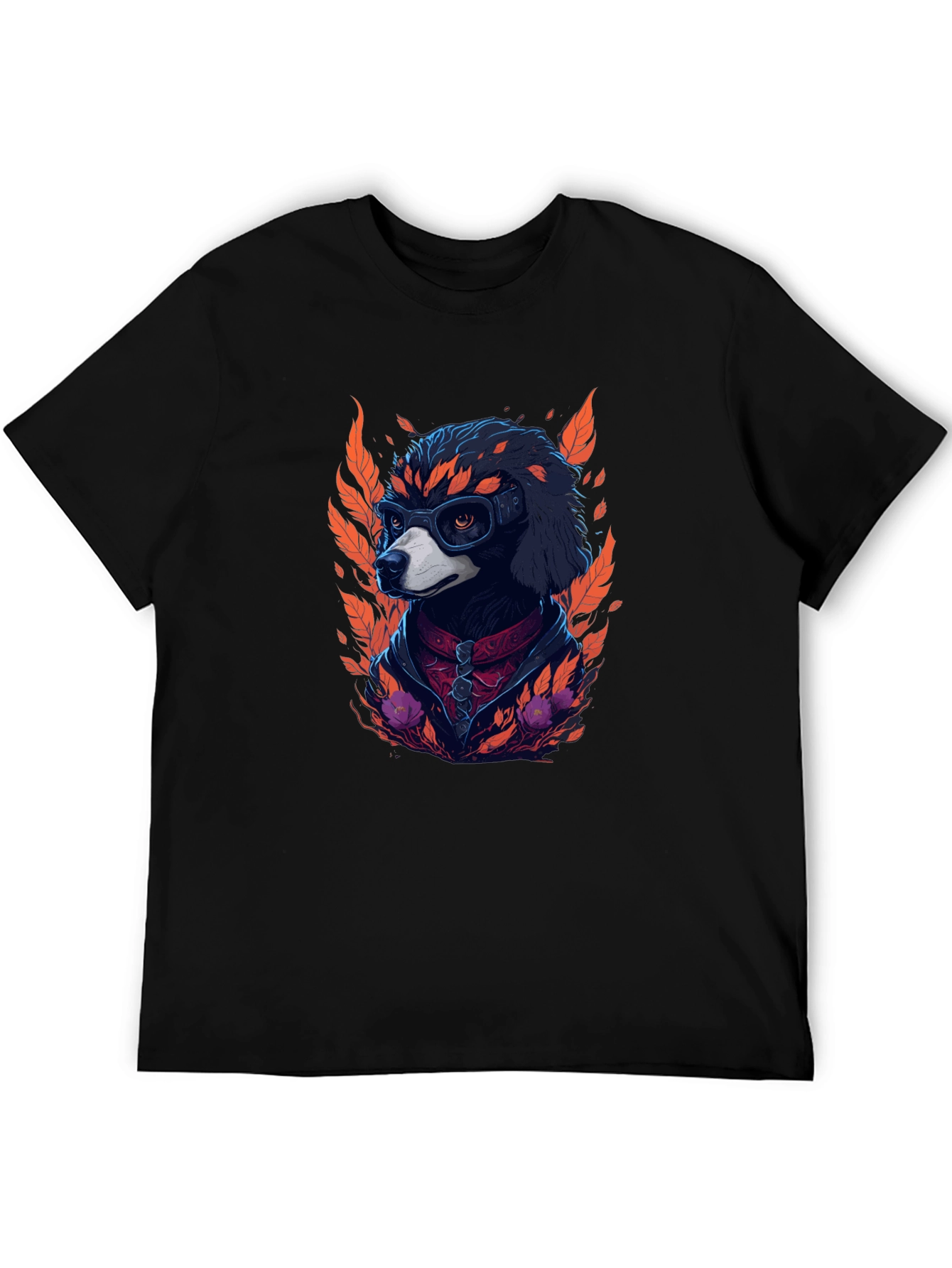 Cool Dog Graphic Tee - Unisex Black T-Shirt