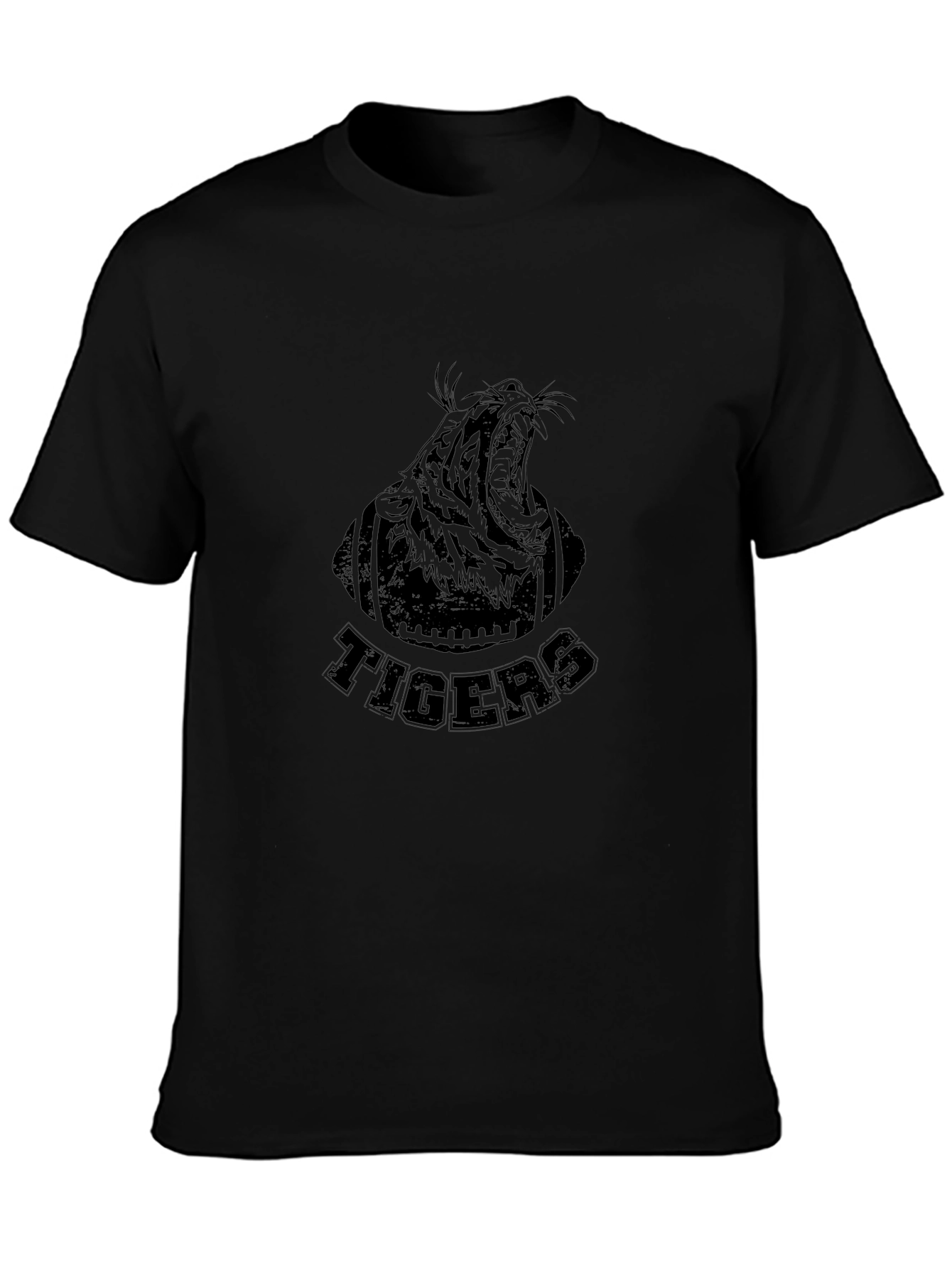 Tigers Football Graphic Tee - Black