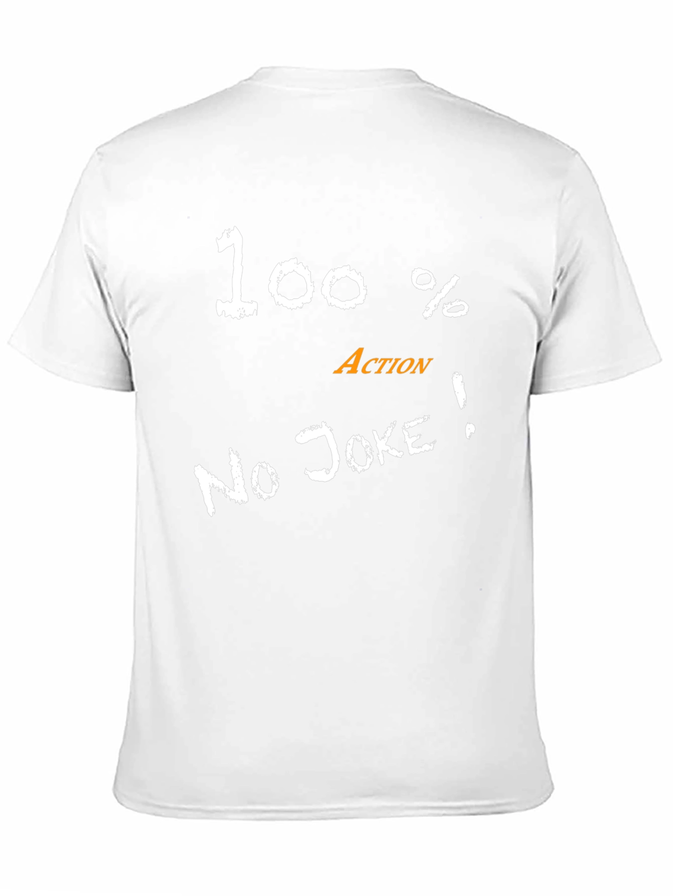 100% Action No Joke Mens Black T-Shirt