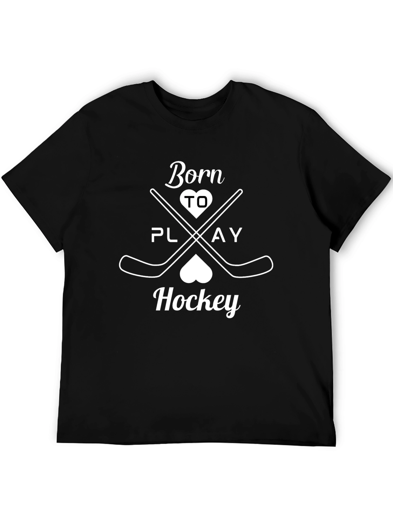 Born to Play Hockey Graphic T-Shirt