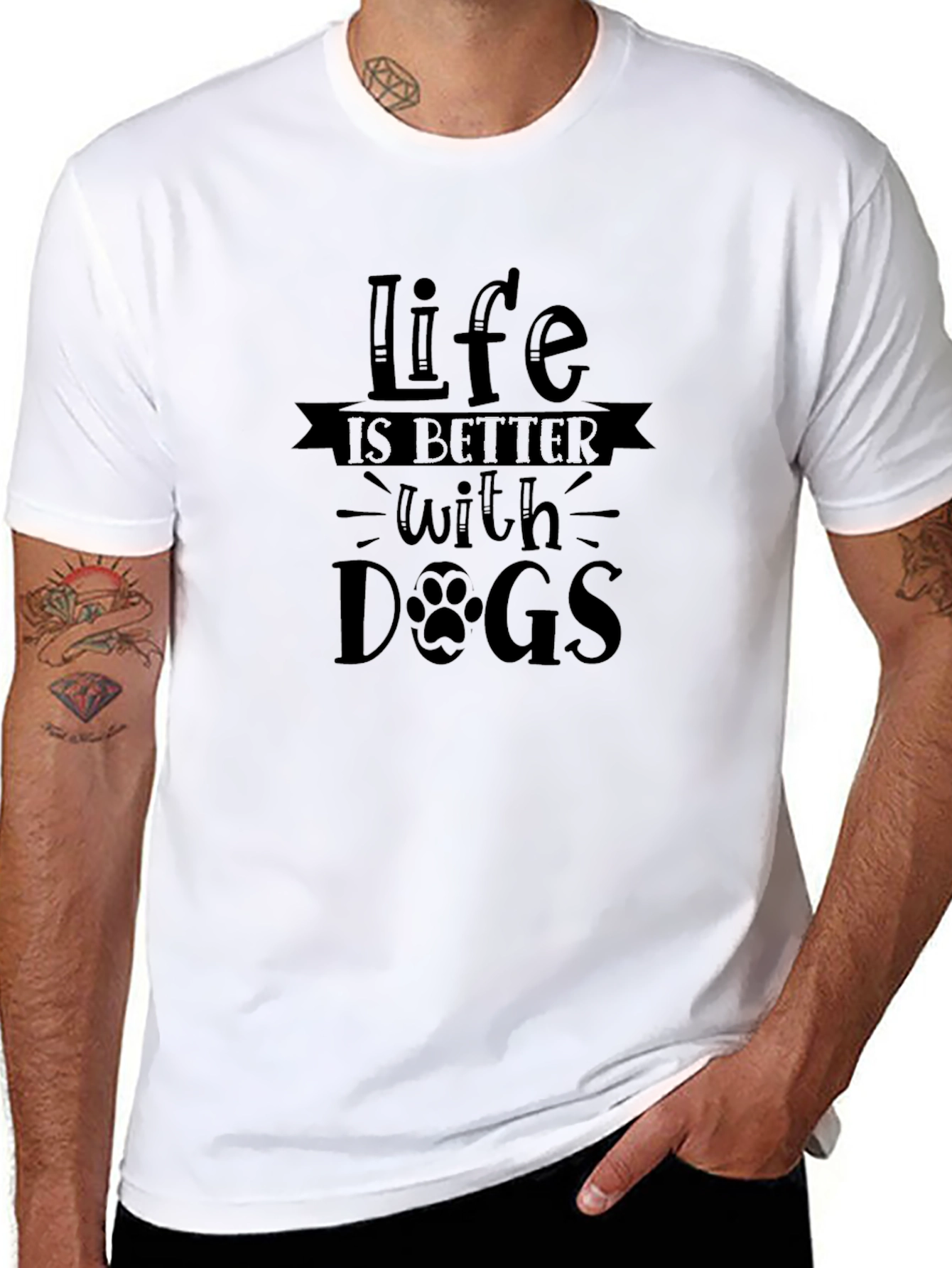 Life is Better with Dogs T-Shirt