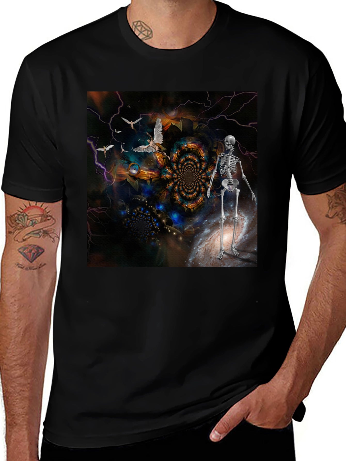 Surreal Skeleton Art T-Shirt